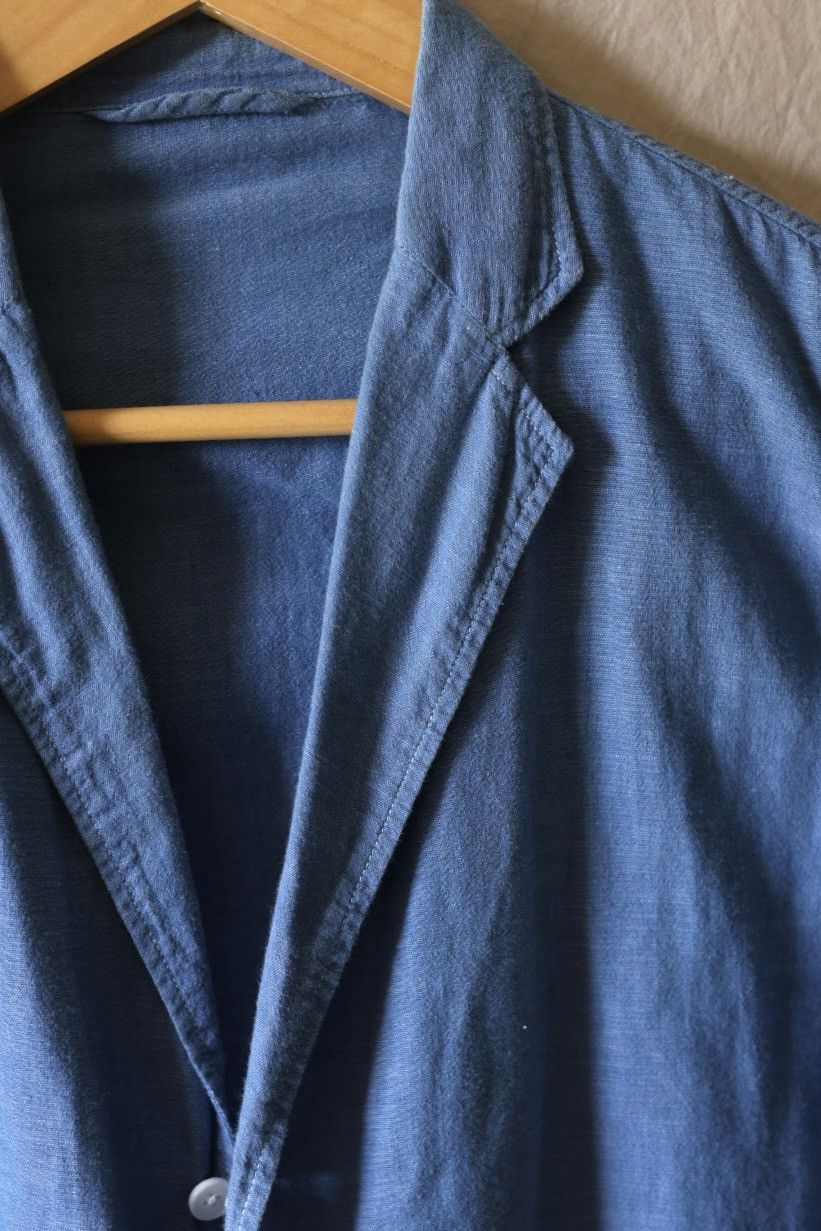 Comoli COMOLI Betachan Chambray Shirt Jacket 2 Size US M / EU 48-50 / 2 - 2 Thumbnail