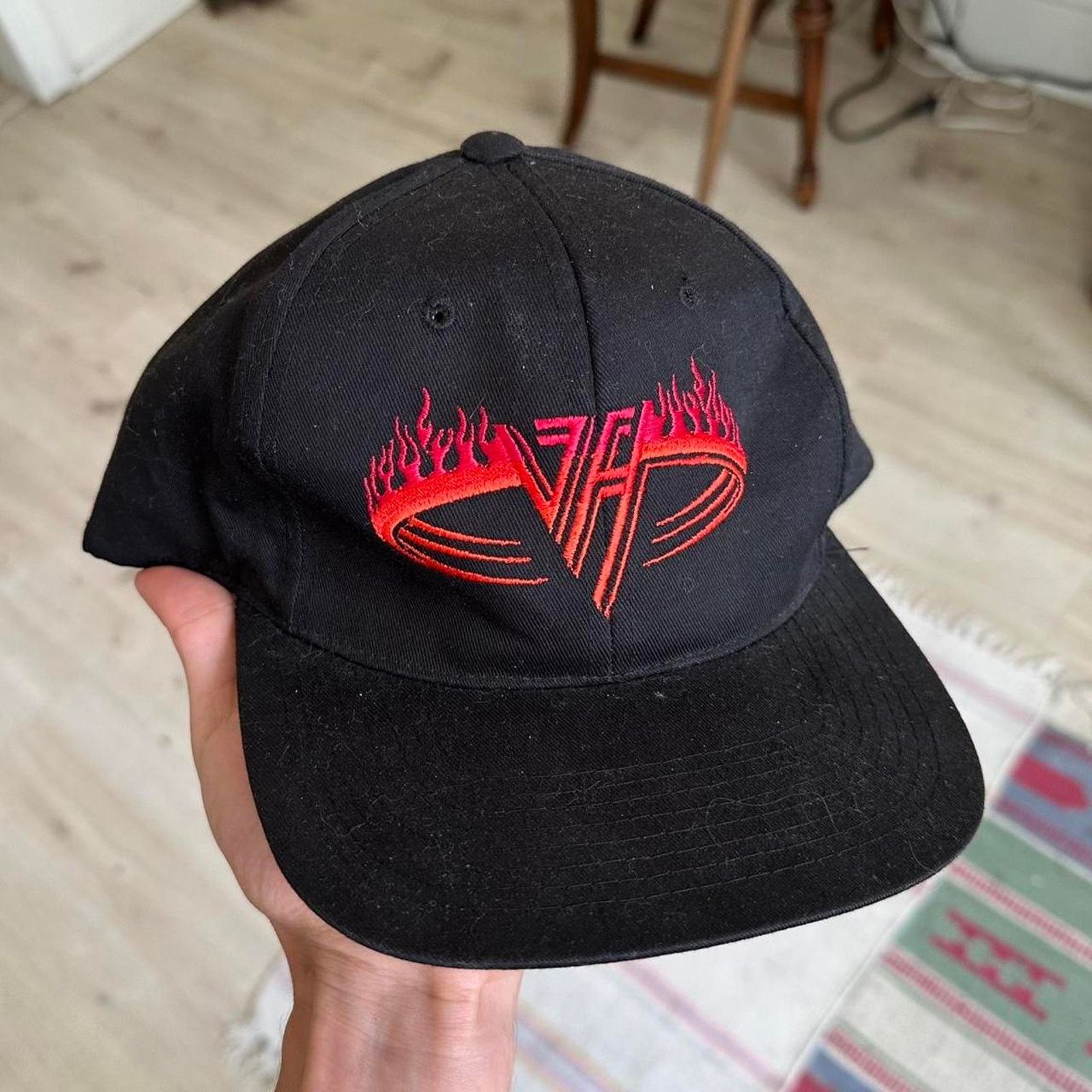 Vintage Rare Vintage 90s Van Halen Band Tour Rock Concert Hat Cap Size ONE SIZE - 1 Thumbnail