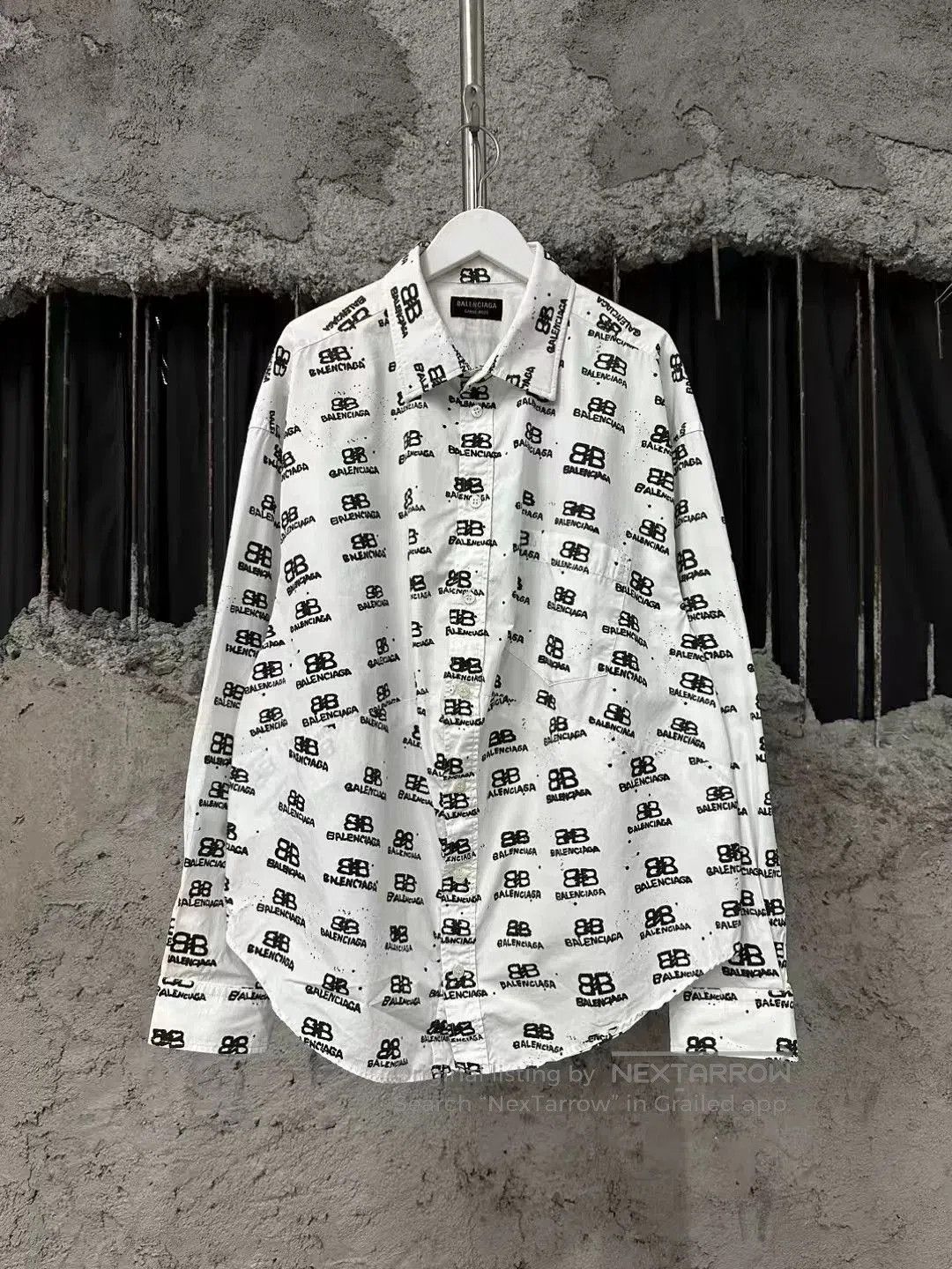 Balenciaga Balenciaga Printed White Shirt. Size US XS / EU 42 / 0 - 1 Thumbnail