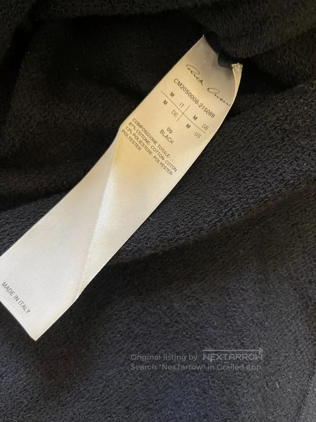 Rick Owens Rick Owens X Champion Embroidered Pullover Sweatshirt. Size US M / EU 48-50 / 2 - 5 Thumbnail