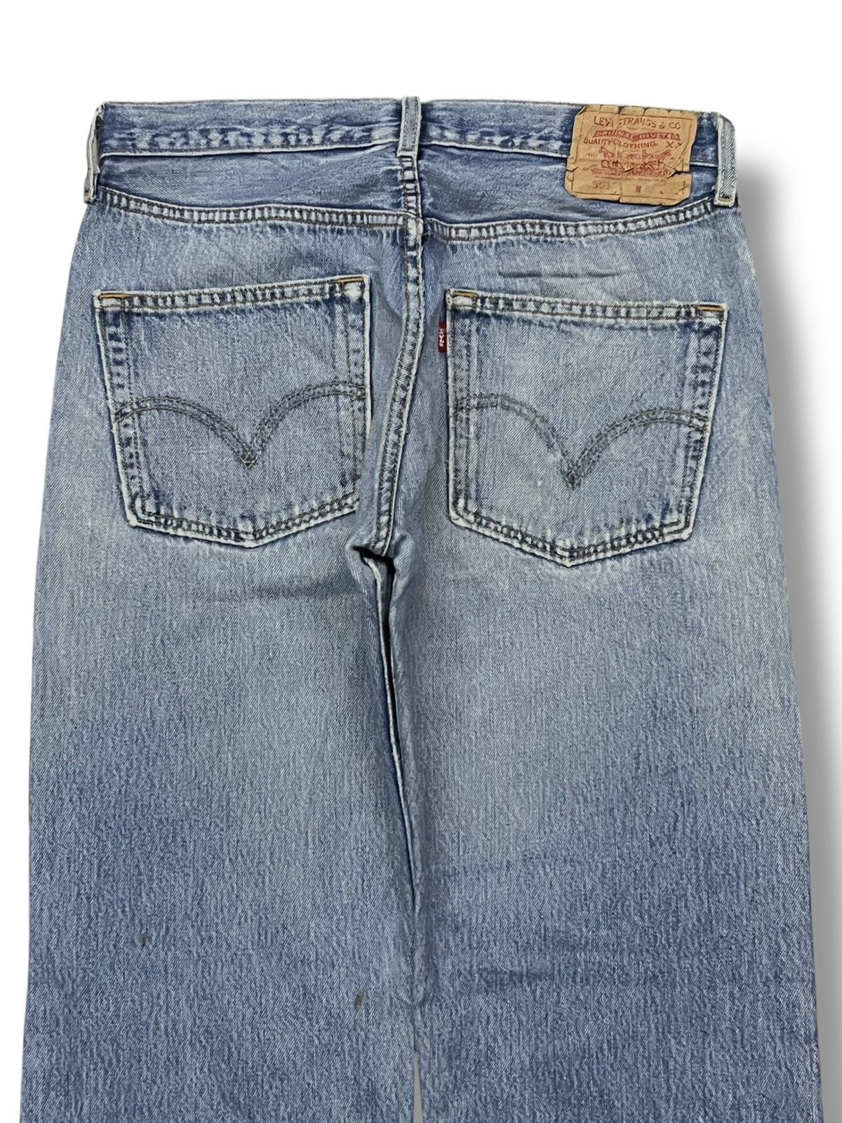 Levi's Vintage Levi’s 501 Button Fly - Faded,Ripped Destroyed Jeans Size US 31 - 5 Thumbnail