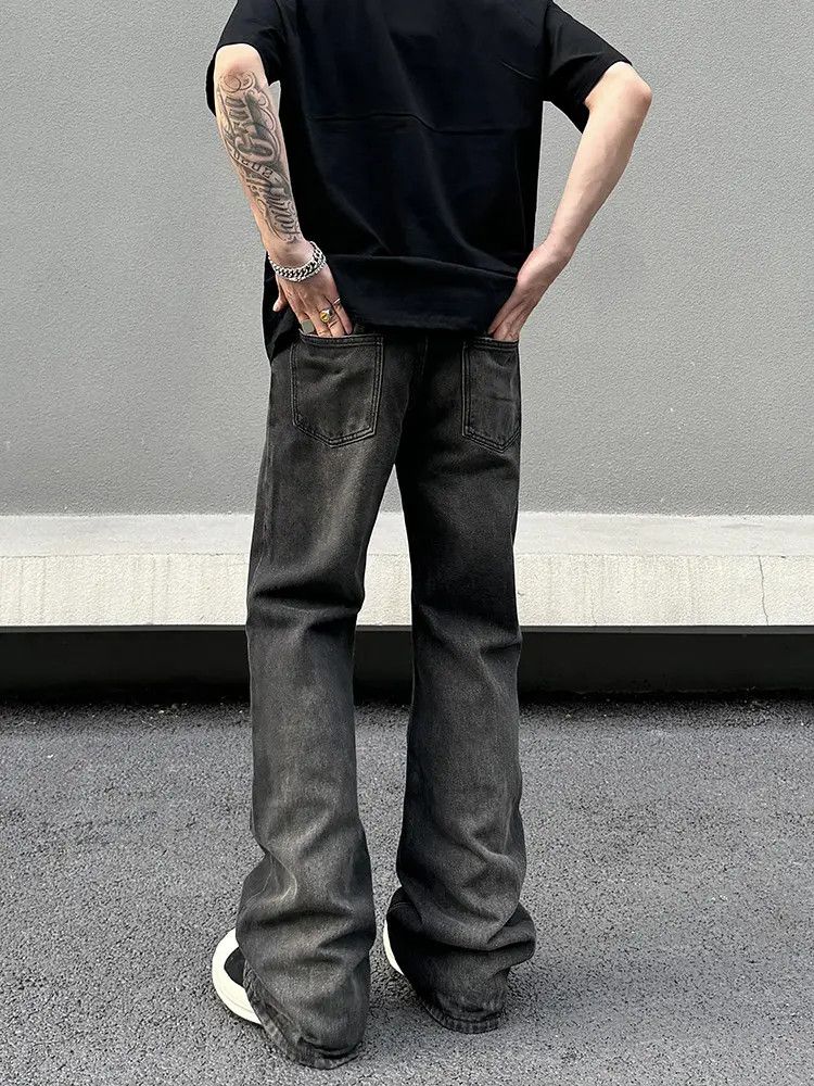 Japanese Brand × Jean Distressed Stacked Denim Jeans, Ripped Jeans Size US 32 / EU 48 - 1 Thumbnail