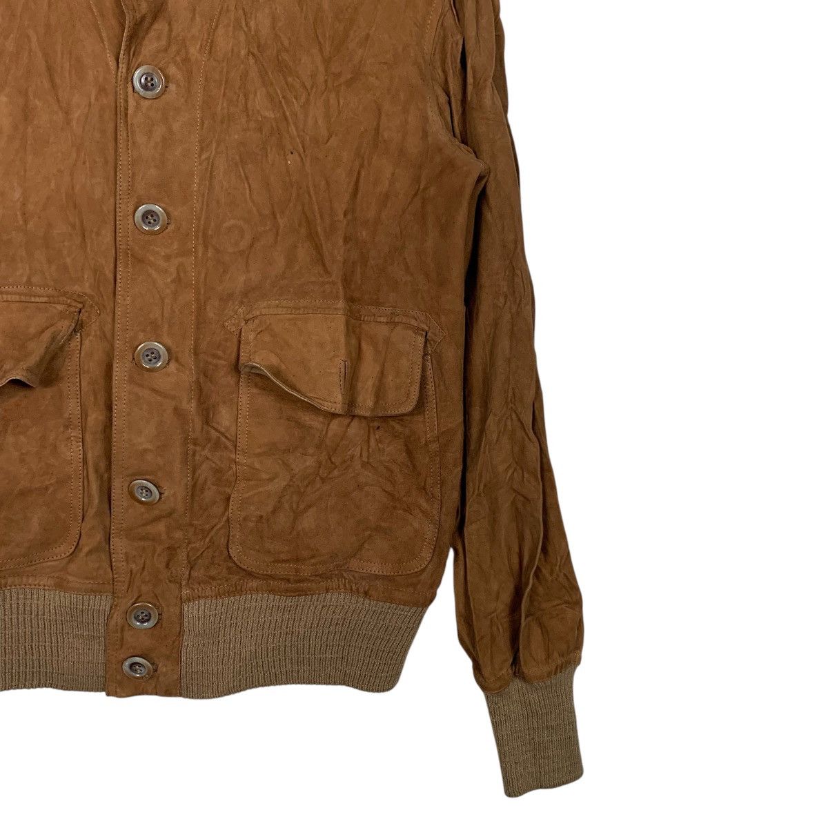 Japanese Brand Japanese Brand Reversible Leather Bomber Jacket Size S / US 4 / IT 40 - 4 Thumbnail