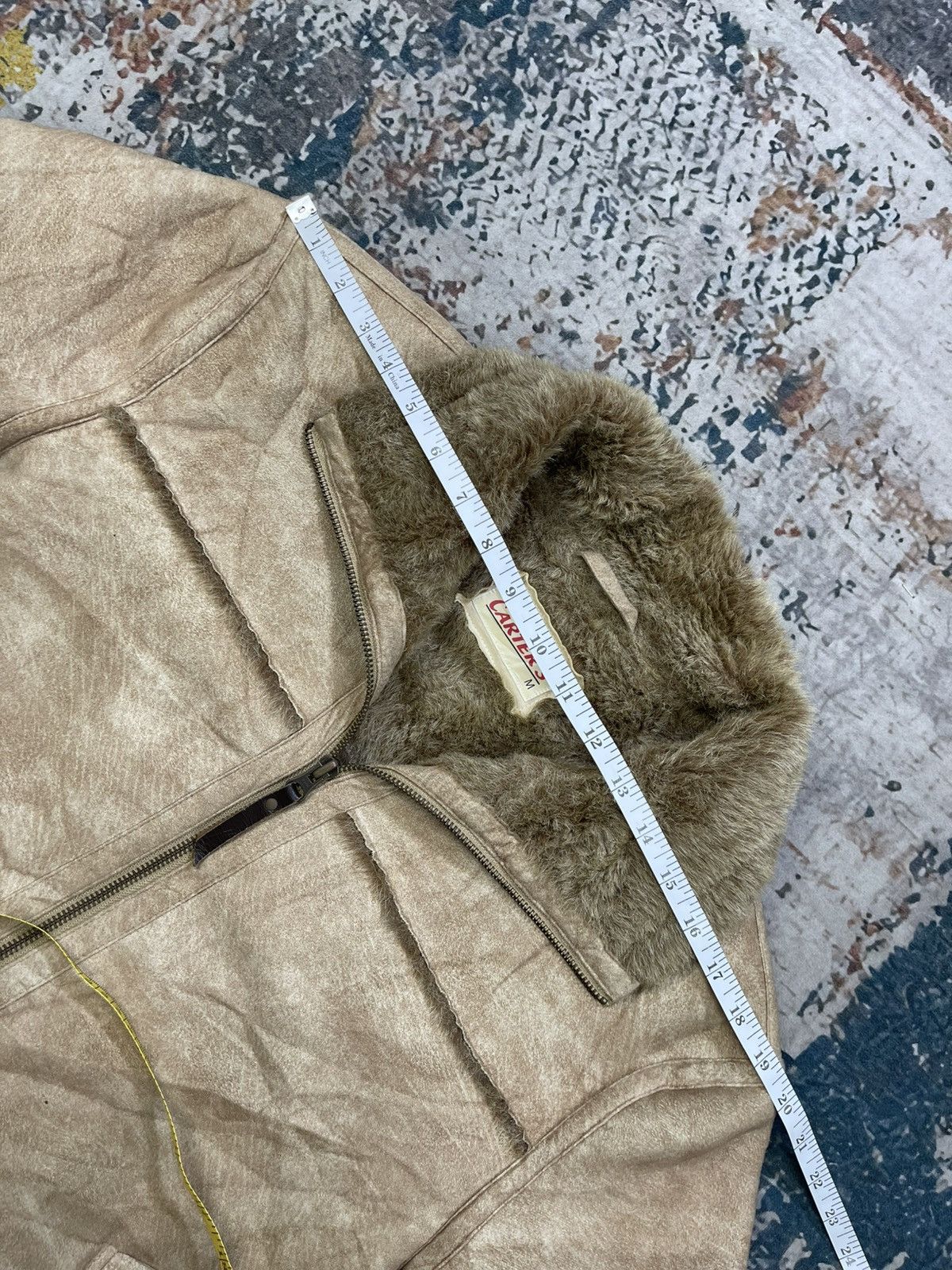 Carter's Vtg Carter’s Acrylic Shearling Bomber Jacket Size US M / EU 48-50 / 2 - 12 Thumbnail