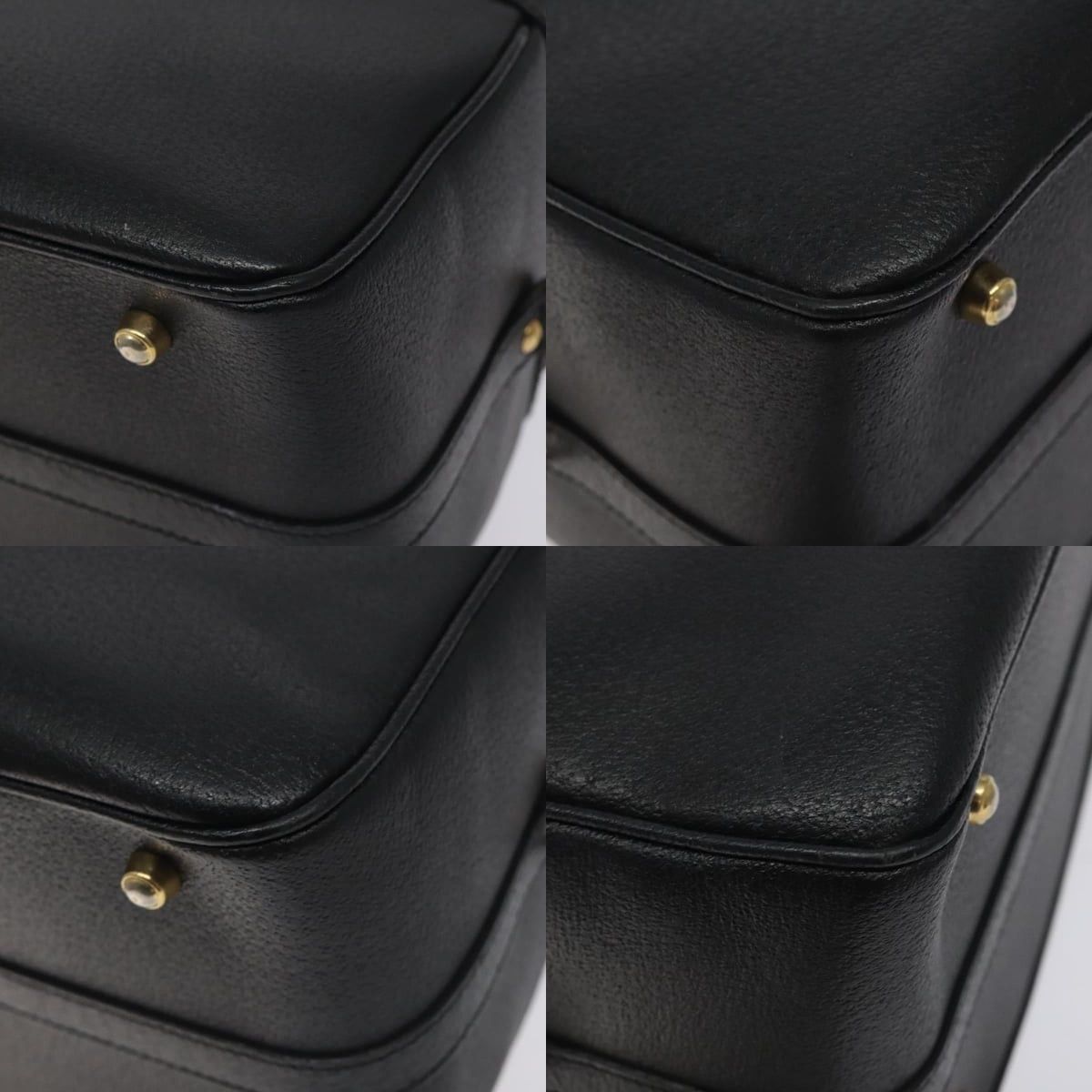 Gucci GUCCI Bamboo Handbag Leather Black Gold 013 122 013 122 Size ONE SIZE - 10 Thumbnail