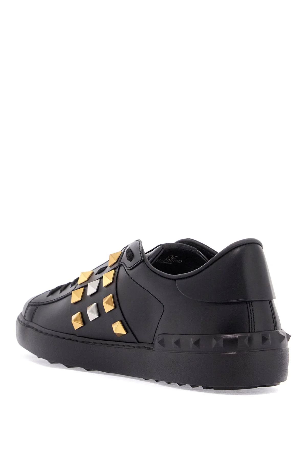 Valentino o1s22i1n1224 Rockstud Untitled Leather Sneakers in Black Size US 9 / EU 42 - 3 Thumbnail