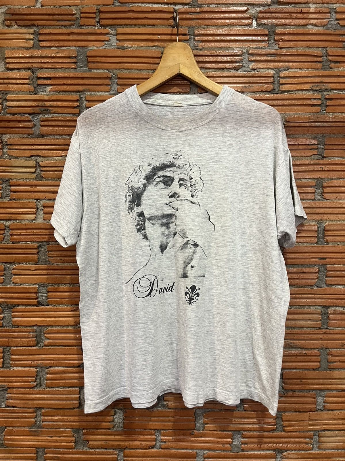 Arts & Science Vintage DAVID big face Art 90’s Tshirt Size US XL / EU 56 / 4 - 2 Thumbnail