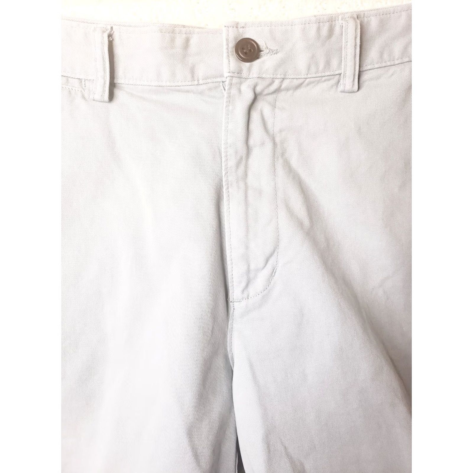 Lands' End Lands' End Men's Gray Flat Front Traditional Fit Casual Golf Shorts Size 37W X 9L Size US 37 - 4 Thumbnail