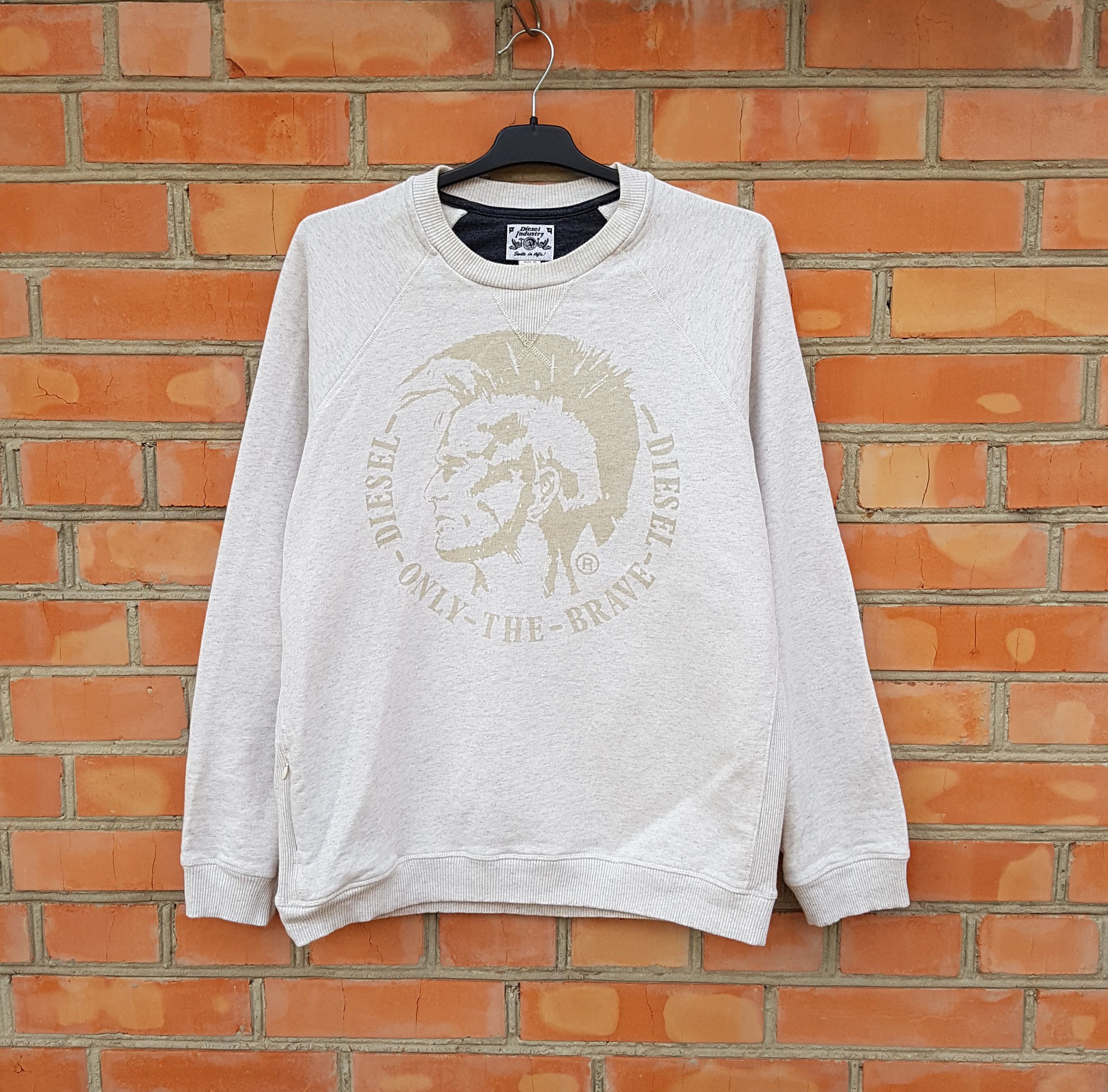 Diesel Vintage Diesel Only The Brave Sweatshirt Pullover sz XL Size US XL / EU 56 / 4 - 1 Thumbnail
