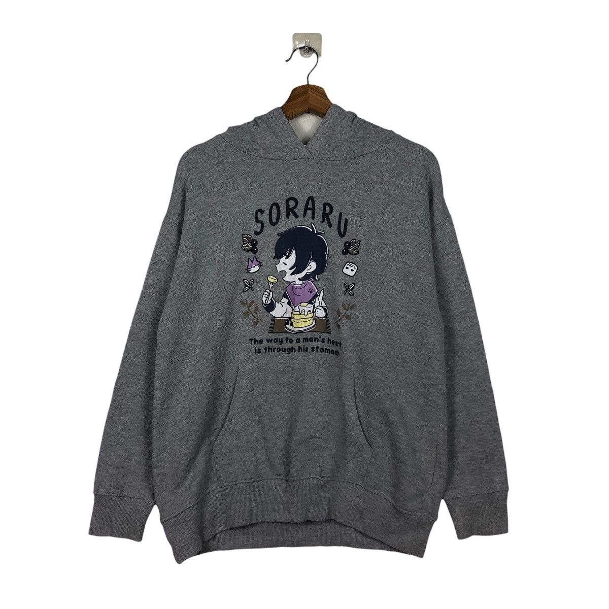 Cartoon Network 📌Vintage Hoodie Pull Over Soraru Cartoon Big Logo Size US M / EU 48-50 / 2 - 13 Thumbnail