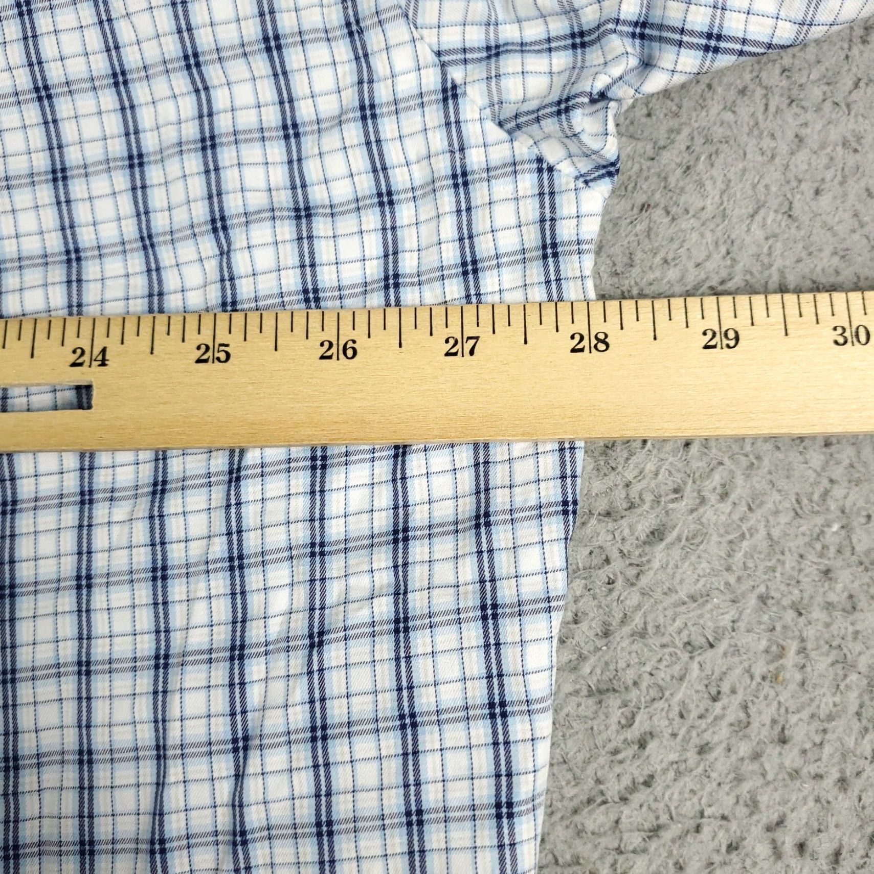 Peter Millar VINTAGE Peter Millar Shirt Mens Size 2XL Blue Plaid Button-Up Short Sleeve Cotton Casual, Business, Formal, Preppy Mens Size US XXL / EU 58 / 5 - 6 Thumbnail