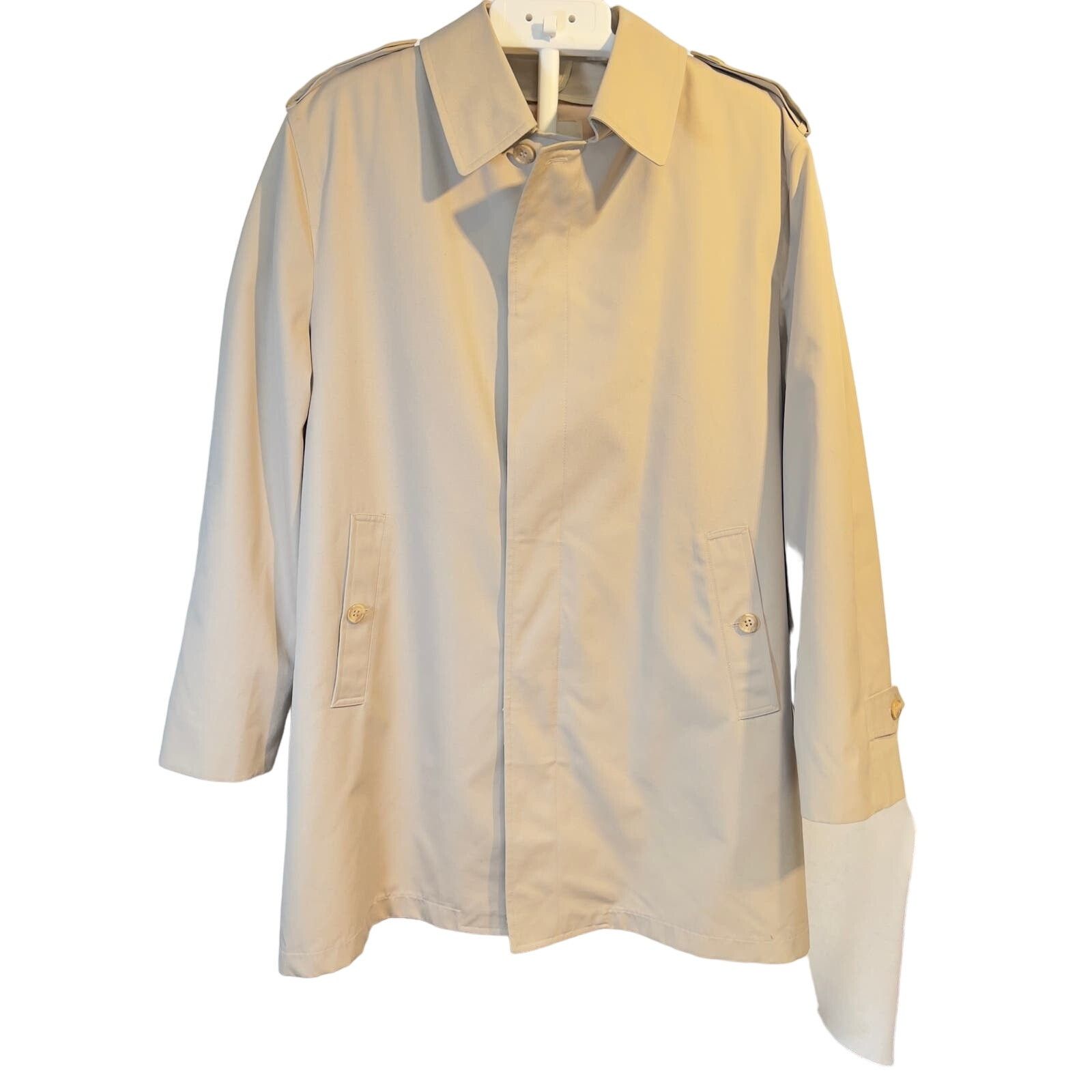 Misty Harbor Misty Harbor Trench Coat Men's 42L Zip Out Plush Lining Size US L / EU 52-54 / 3 - 1 Thumbnail