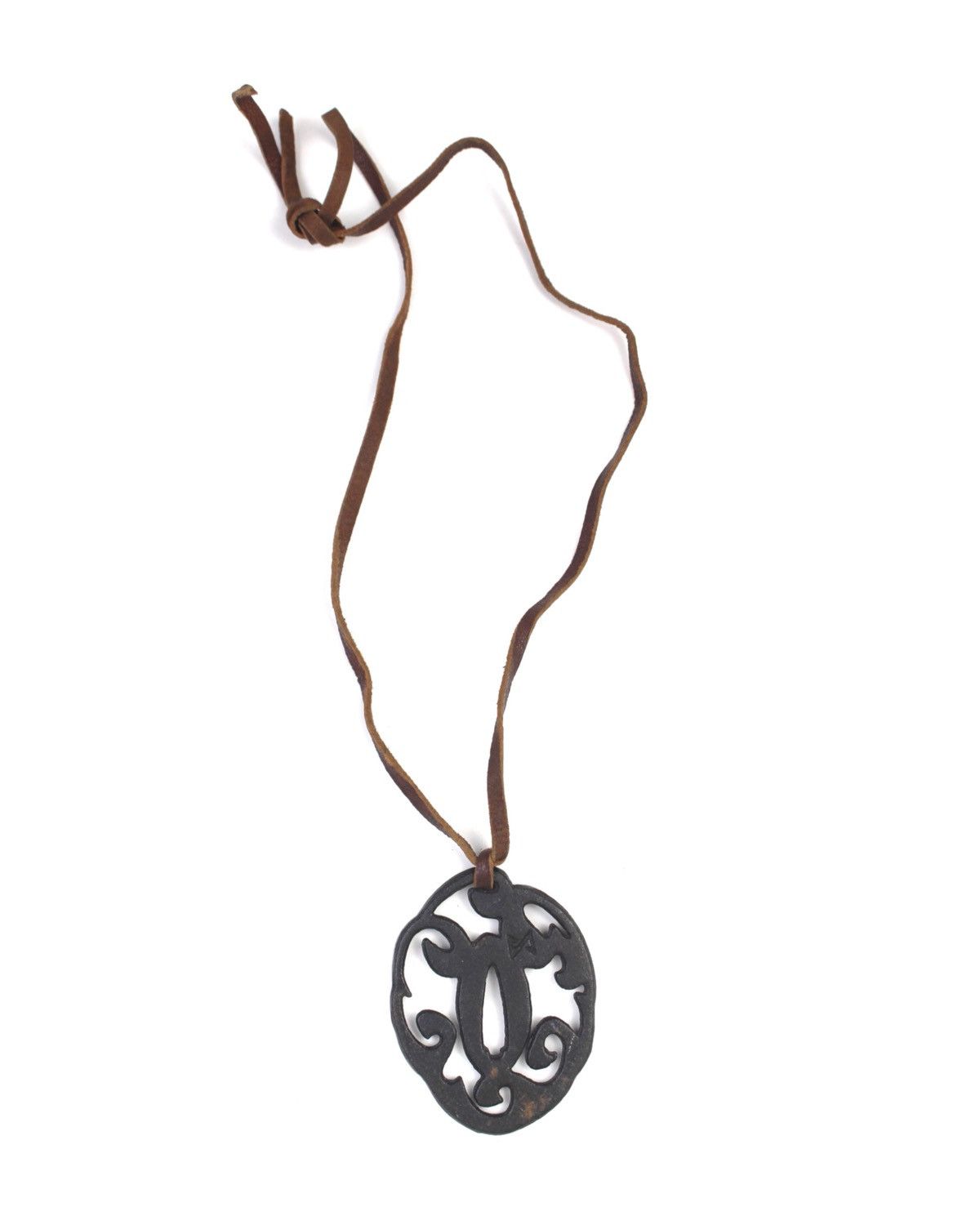 If Six Was Nine 1970S LATE 20TH CENTURY JAPANESE MADE IRON TSUBA(鍔)NECKLACE Size ONE SIZE - 1 Thumbnail