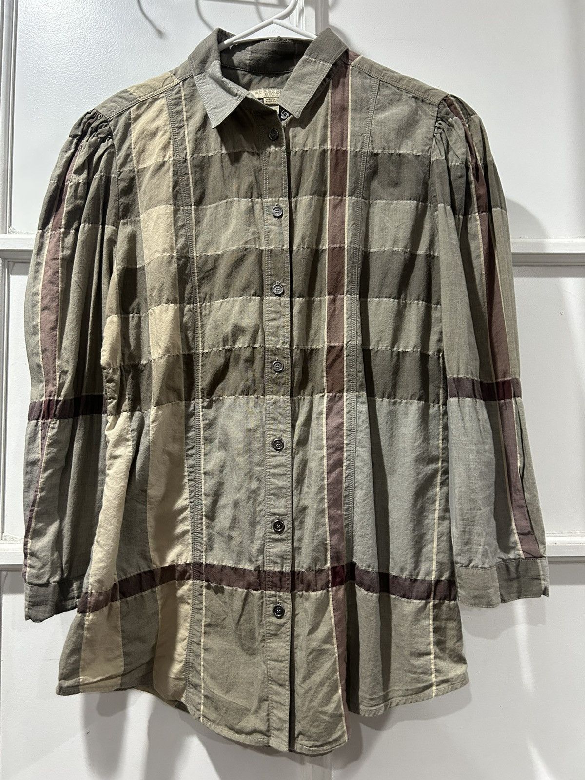 Burberry Burberry Plaid Three Quarter Button Up S Size S / US 4 / IT 40 - 1 Thumbnail