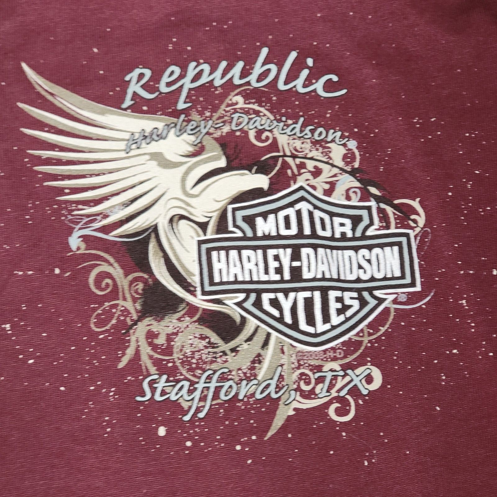 Harley Davidson Harley Davidson LS Tee w/ Bling "Stafford, TX" - Size Large* Size L / US 10 / IT 46 - 4 Thumbnail