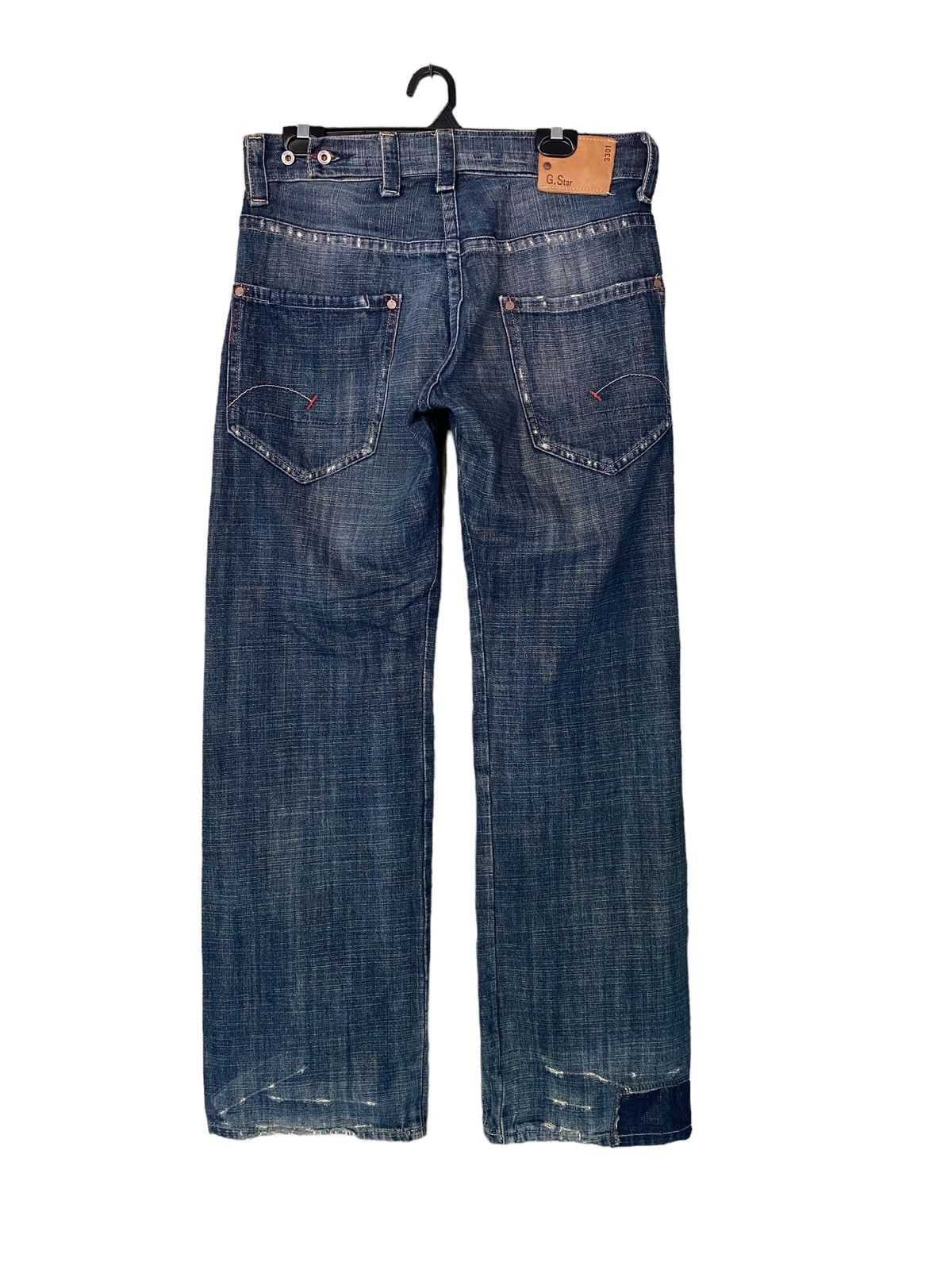 G-Star G.Star Raw Disressed Loose Jeans W34” Size US 34 / EU 50 - 9 Thumbnail