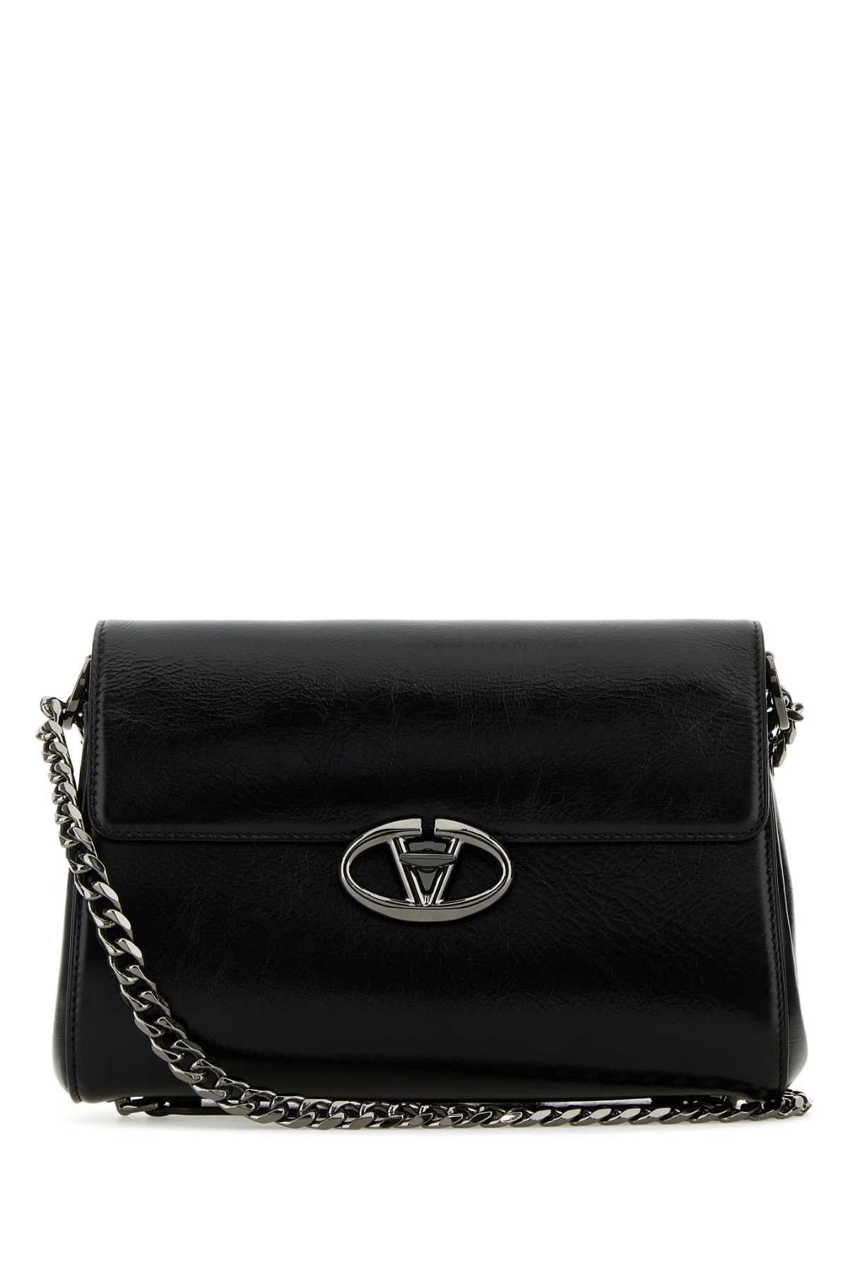 Valentino Black Leather Vlogo Shoulder Size ONE SIZE - 1 Thumbnail
