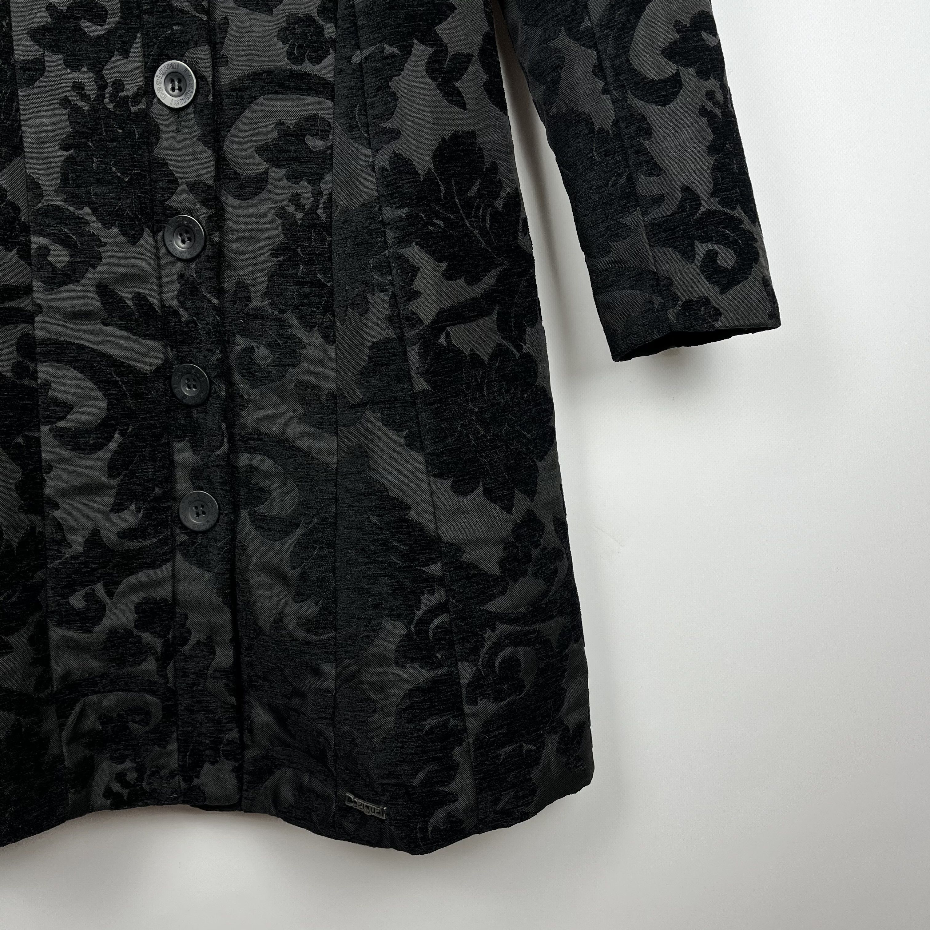 Desigual Ladies Desigual Floral Pattern Coat Jacket Size M / US 6-8 / IT 42-44 - 4 Thumbnail