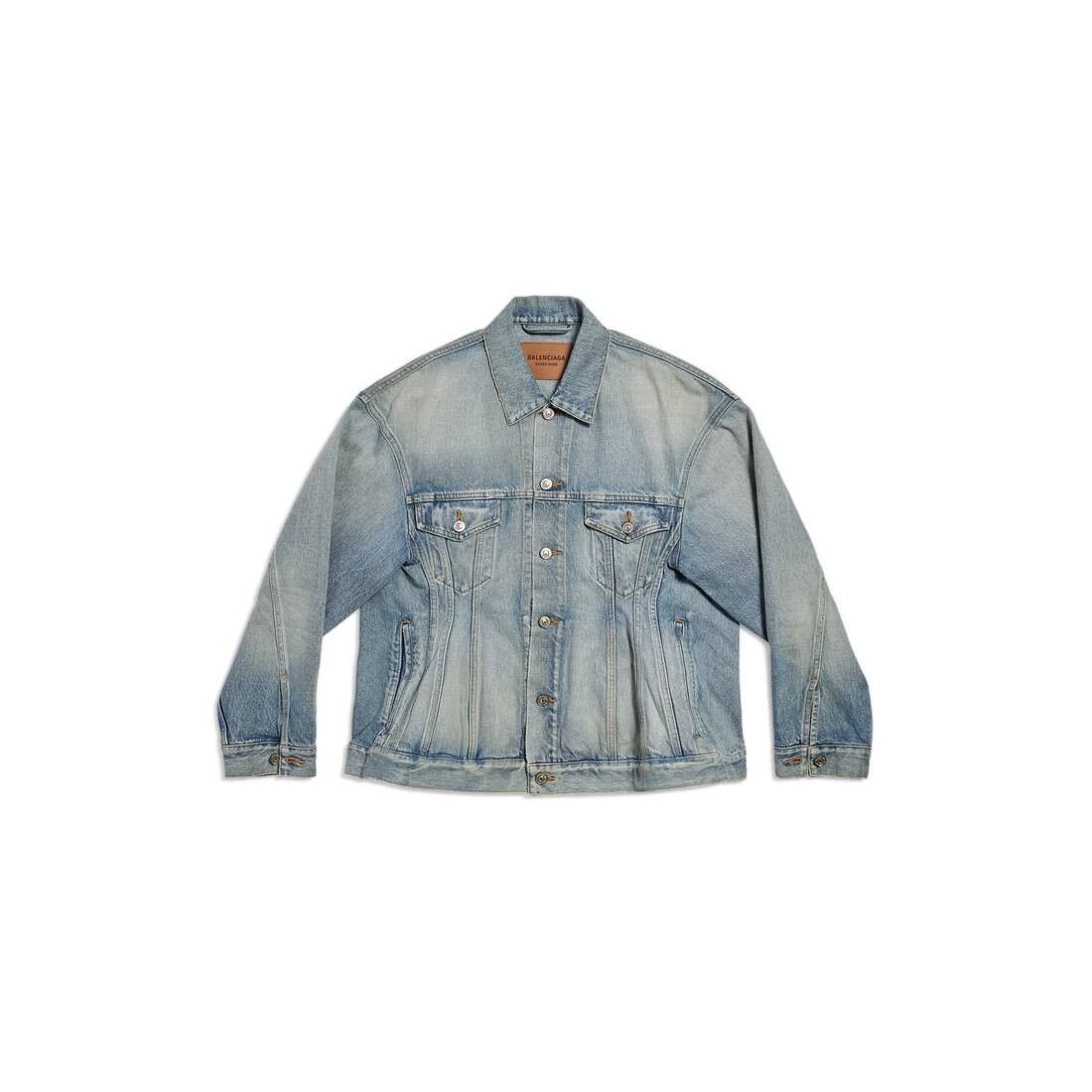 Balenciaga o1in1g0925 Hourglass Jacket in Light Blue Size XS / US 0-2 / IT 36-38 - 1 Thumbnail