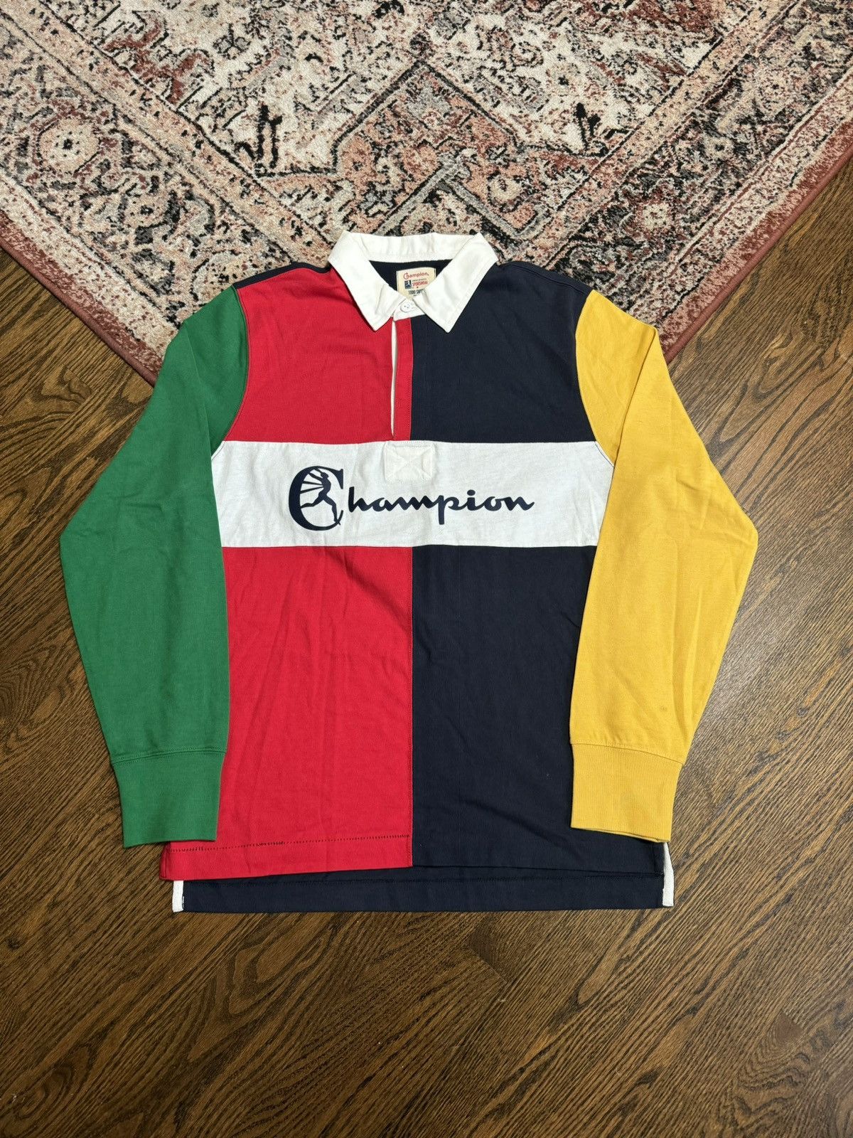 Champion long fashion sleeve polo