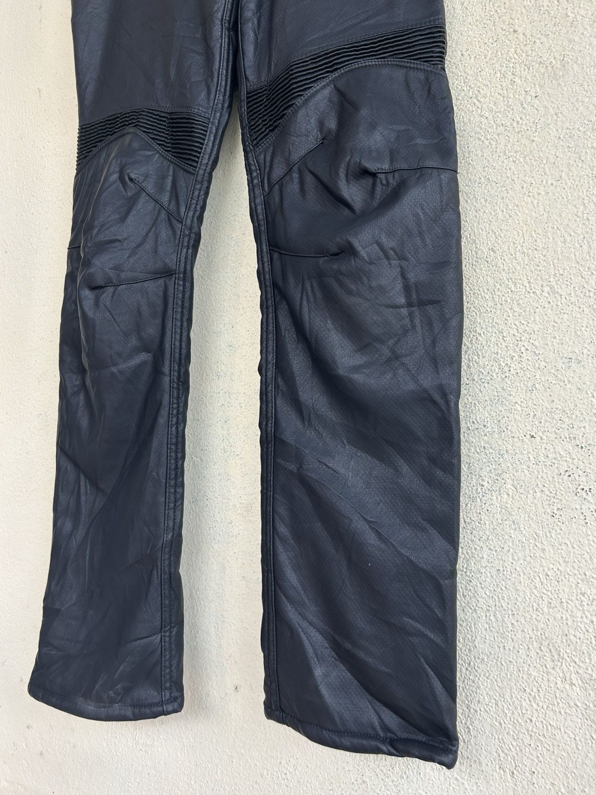Leather Field Core PU Leather Fleece Lining Biker Pant Size US 32 / EU 48 - 5 Thumbnail
