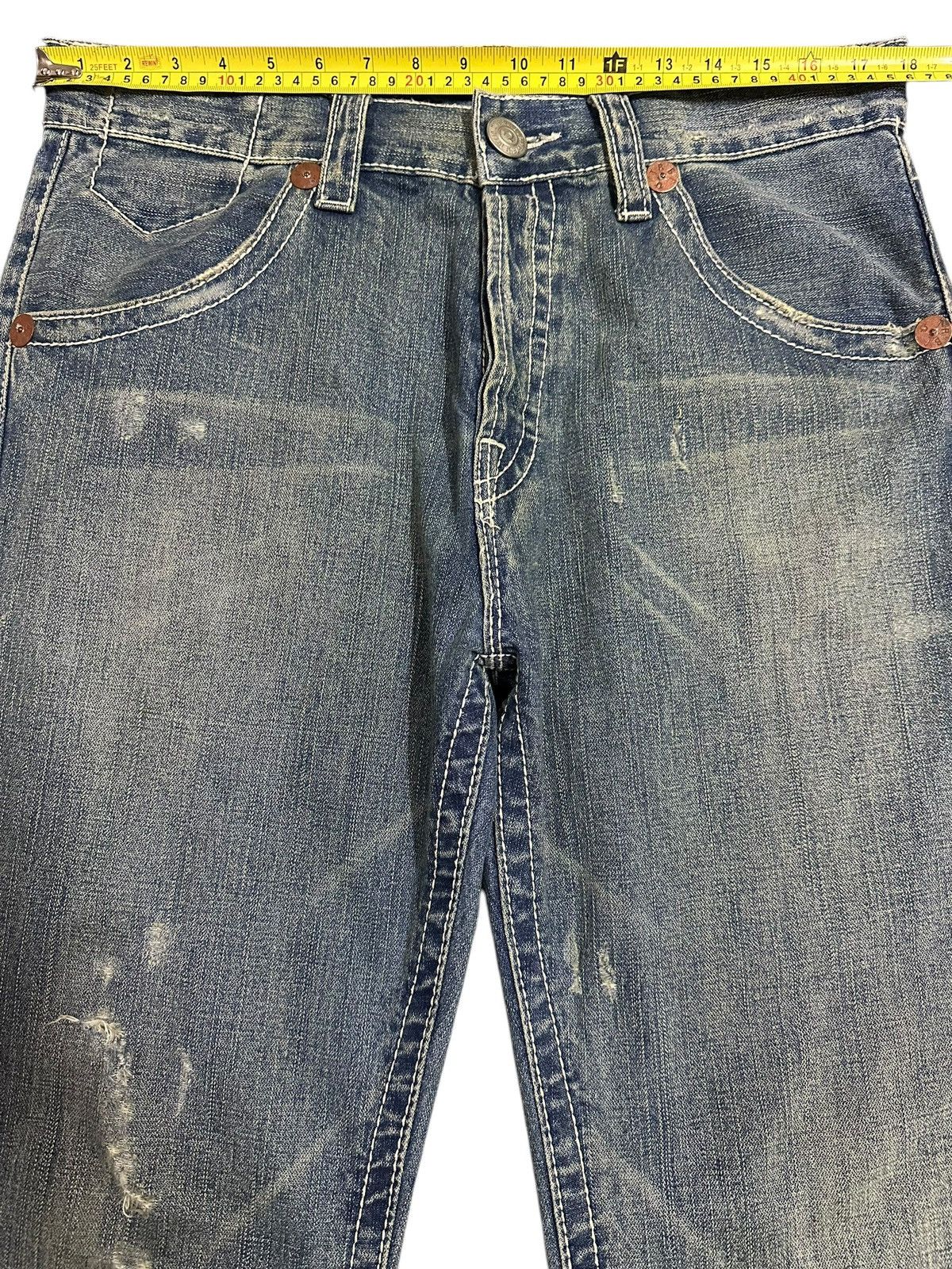Japanese Brand Vintage True Religion Blue Wash Style Loose Jeans Size US 36 / EU 52 - 12 Thumbnail