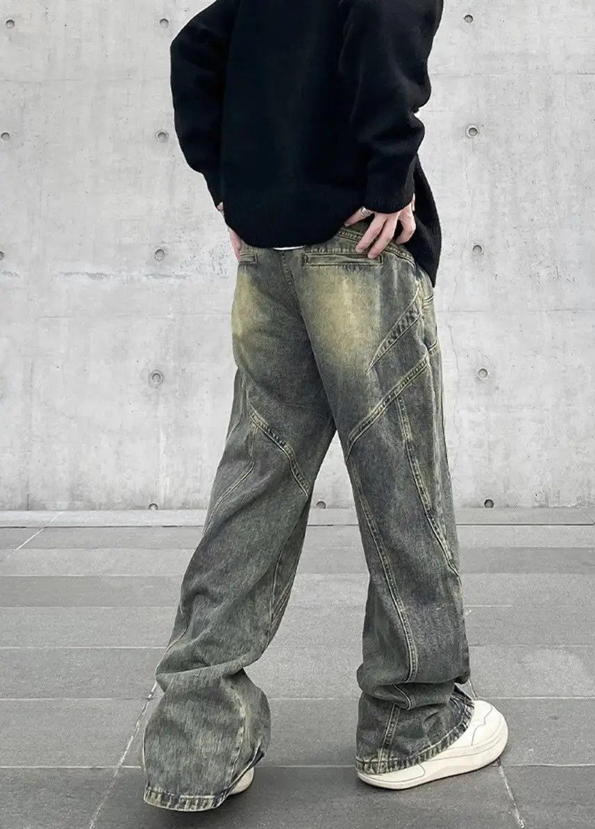 Japanese Brand Y2K Vintage Distressed Flared Baggy Jeans Size US 32 / EU 48 - 4 Thumbnail