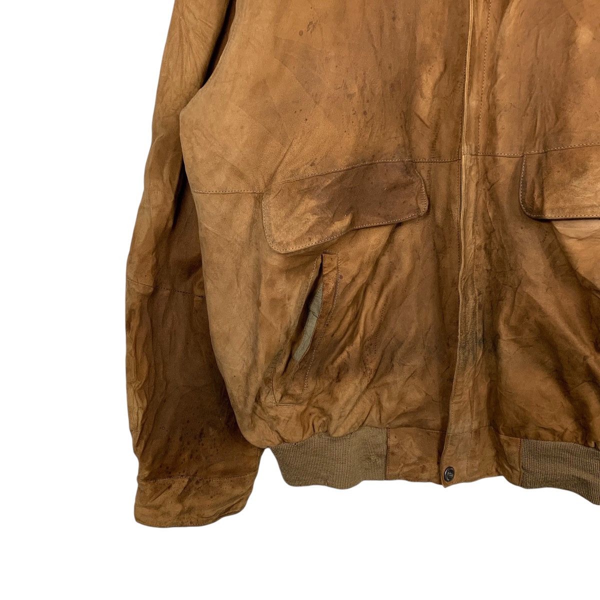 Japanese Brand Bison Suede Leather Jacket Size US M / EU 48-50 / 2 - 3 Thumbnail