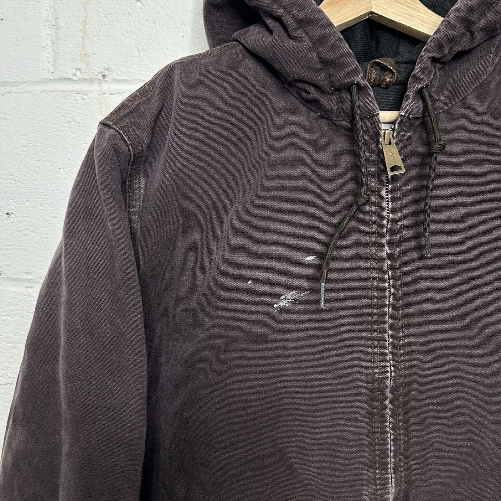 Carhartt Y2K Carhartt Quilted Hooded Active Jacket “Dark Brown” WJ130 Size XL / US 12-14 / IT 48-50 - 4 Thumbnail