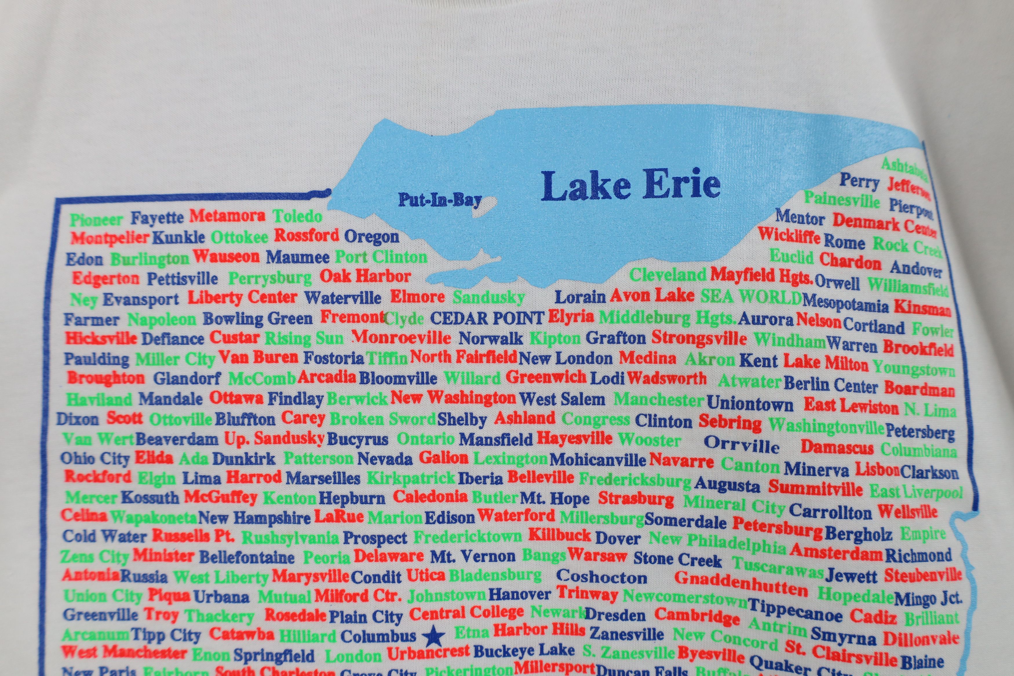 Vintage Deadstock Vintage 90s Ohio City Short Sleeve T-Shirt White Size US XL / EU 56 / 4 - 6 Thumbnail