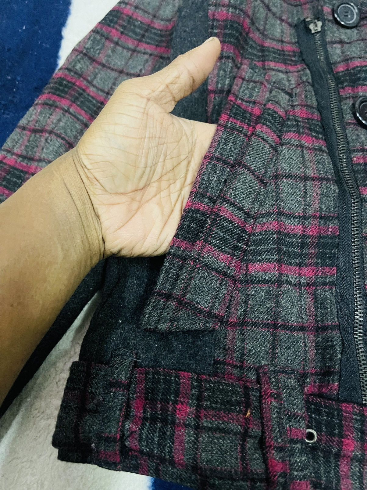 If Six Was Nine × Japanese Brand × Le Grande Bleu (L.G.B.) Royal Camp Double Collar Punk Wool Jacket (09) Size M / US 6-8 / IT 42-44 - 10 Thumbnail