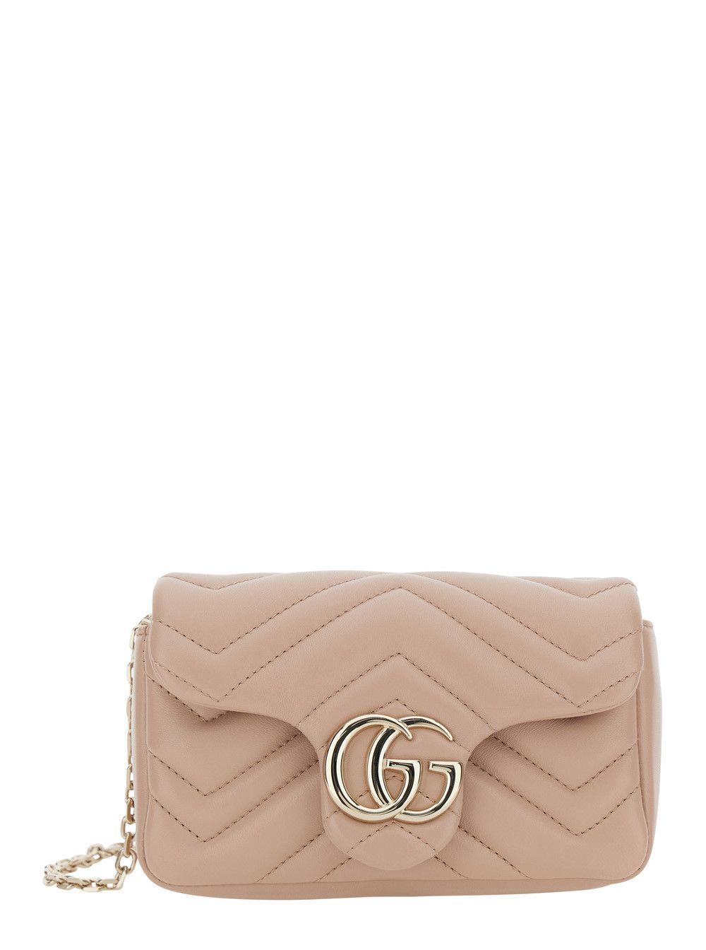 Gucci Pink Mini 'Ophidia' Bag with Chain Strap and GG Plaque on Front in Leather for Women Size ONE SIZE - 1 Thumbnail