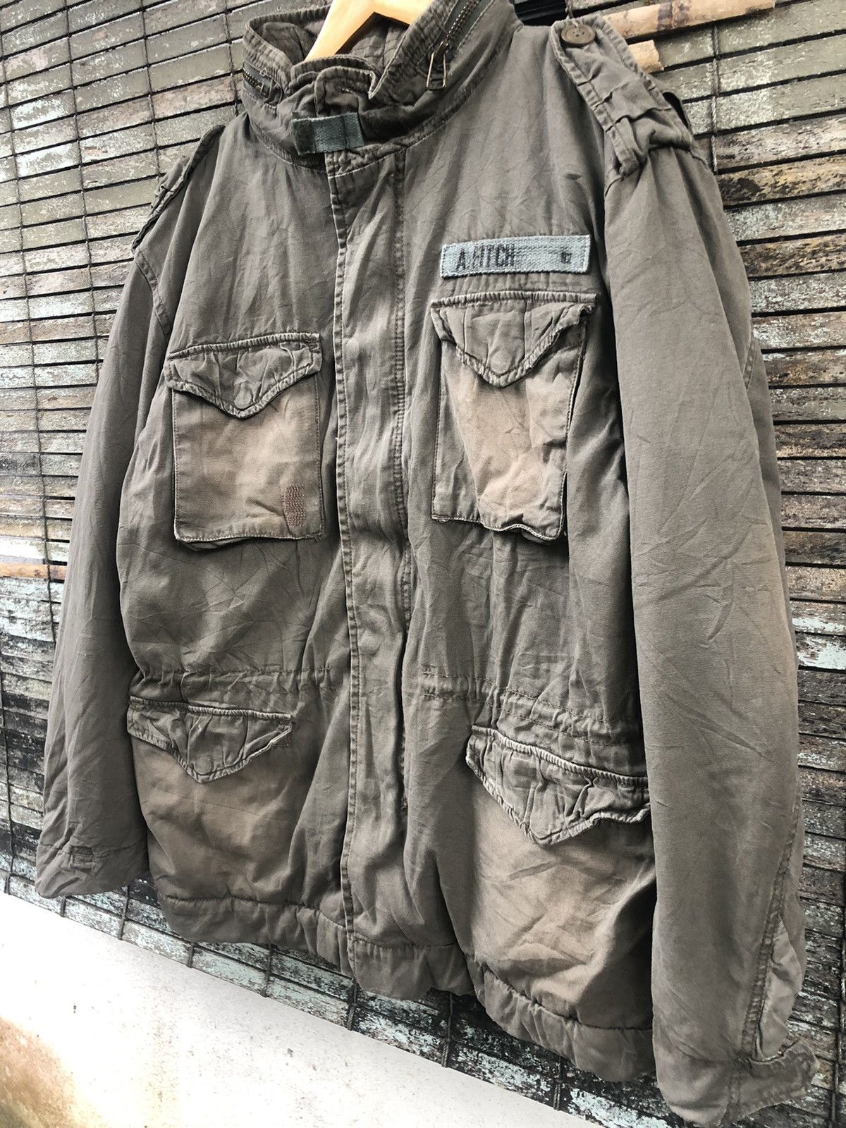 Abercrombie & Fitch 💥RARE💥Vintage Abercrombie & Fitch Military Sherpa Jacket Size US XL / EU 56 / 4 - 4 Thumbnail
