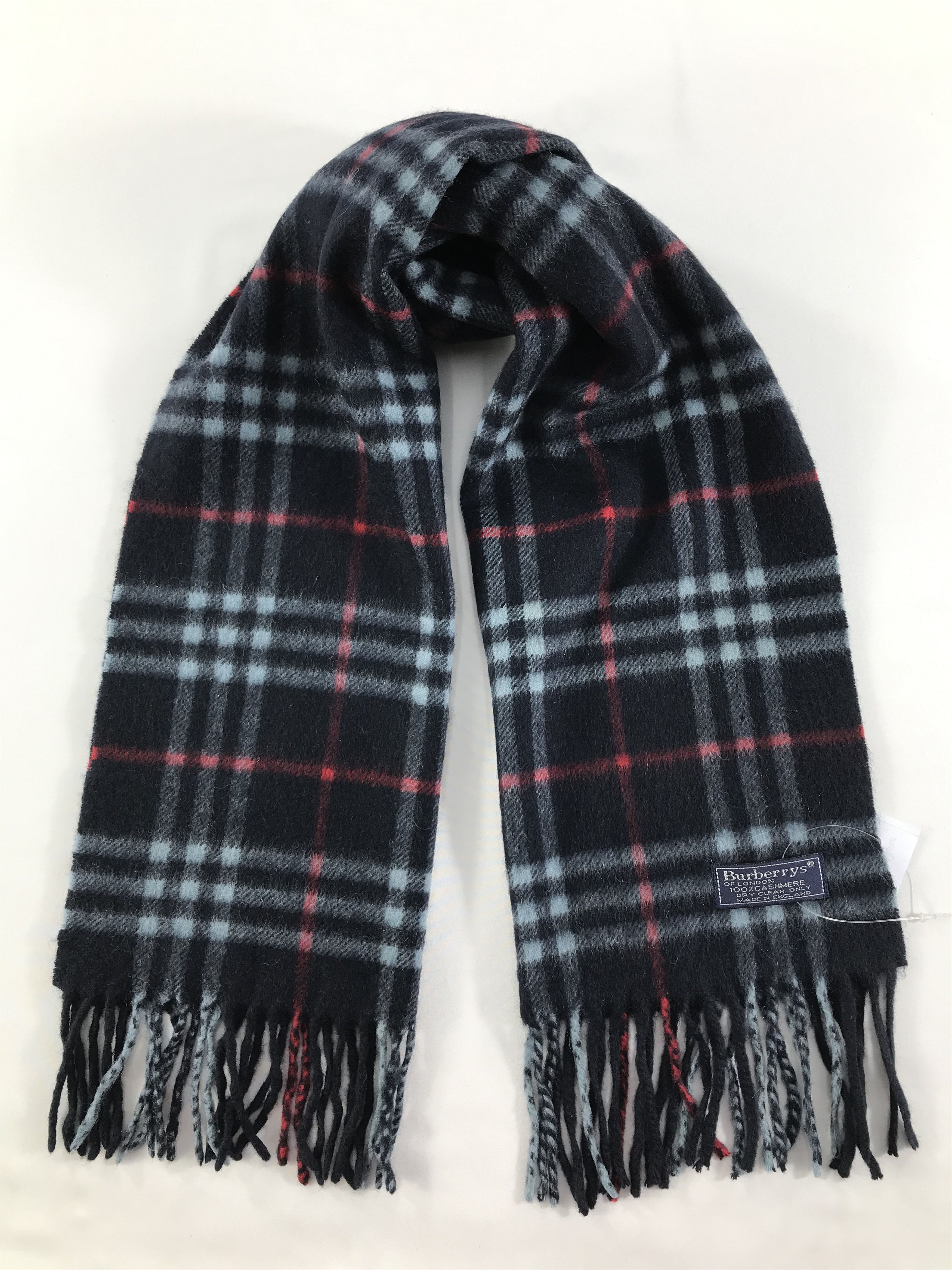 Burberry × Vintage Burberry Scarf / Muffler / Neckwear - WW2529 Size ONE SIZE - 1 Thumbnail