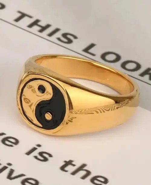 Designer Yin Yan Ring Size ONE SIZE - 4 Thumbnail