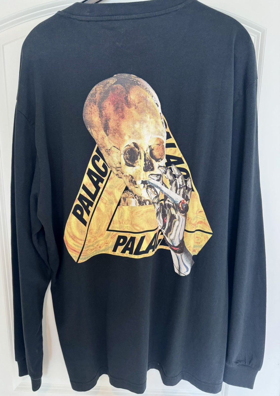 Palace Palace Smoking Skull Longsleeve Size US XL / EU 56 / 4 - 2 Thumbnail