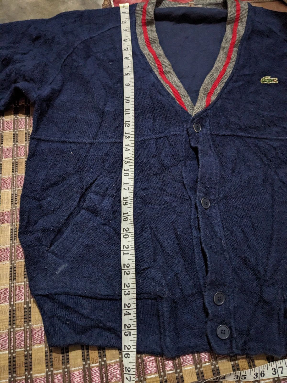 Lacoste Vintage Lacoste Chemise Wool Knit Vest – NAVY Size US XL / EU 56 / 4 - 8 Thumbnail