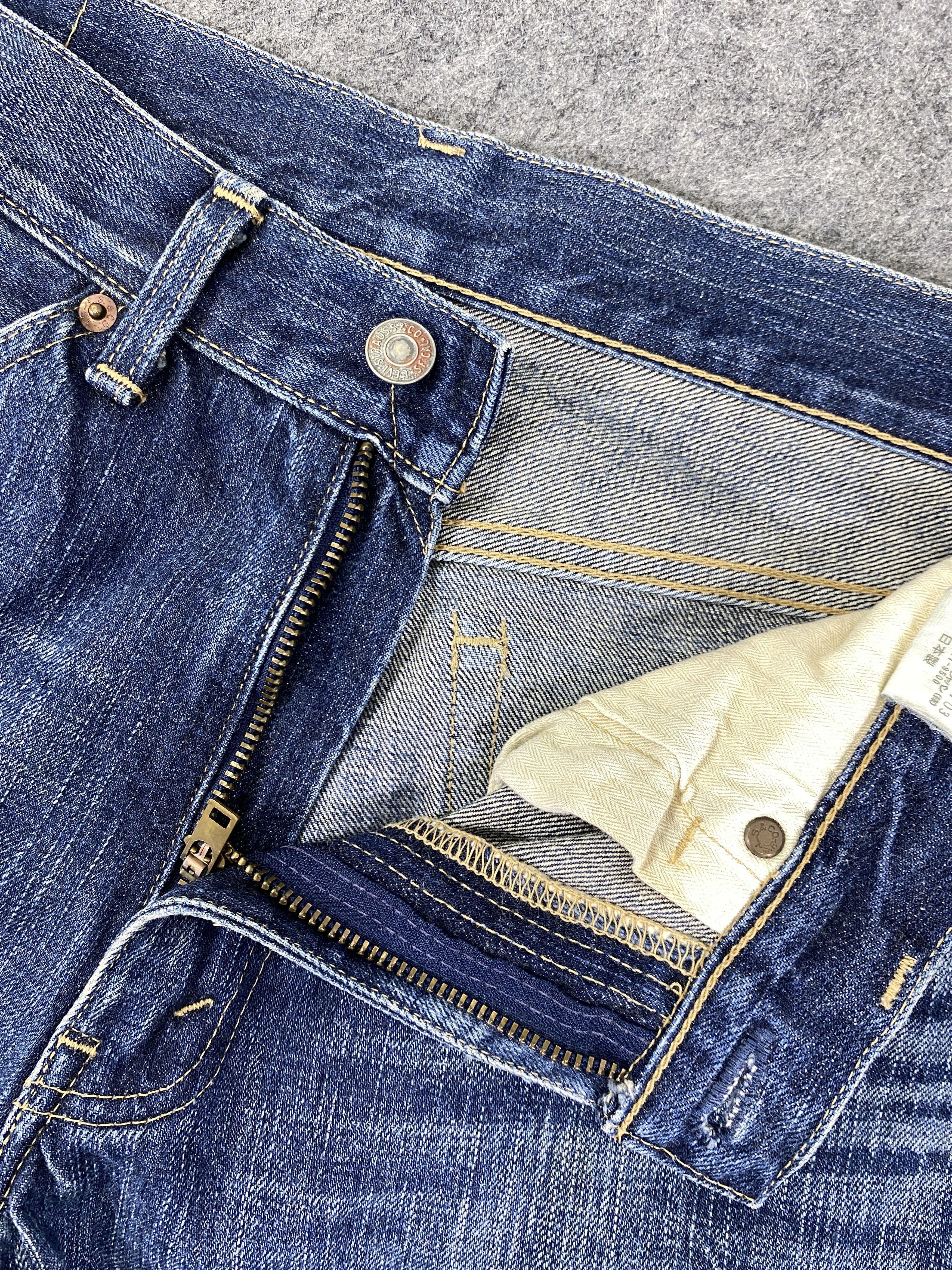 Japanese Brand Faded Blue Vintage Levi's 517 Flare Jeans 31x30.5 - JN3298 Size US 31 - 6 Thumbnail