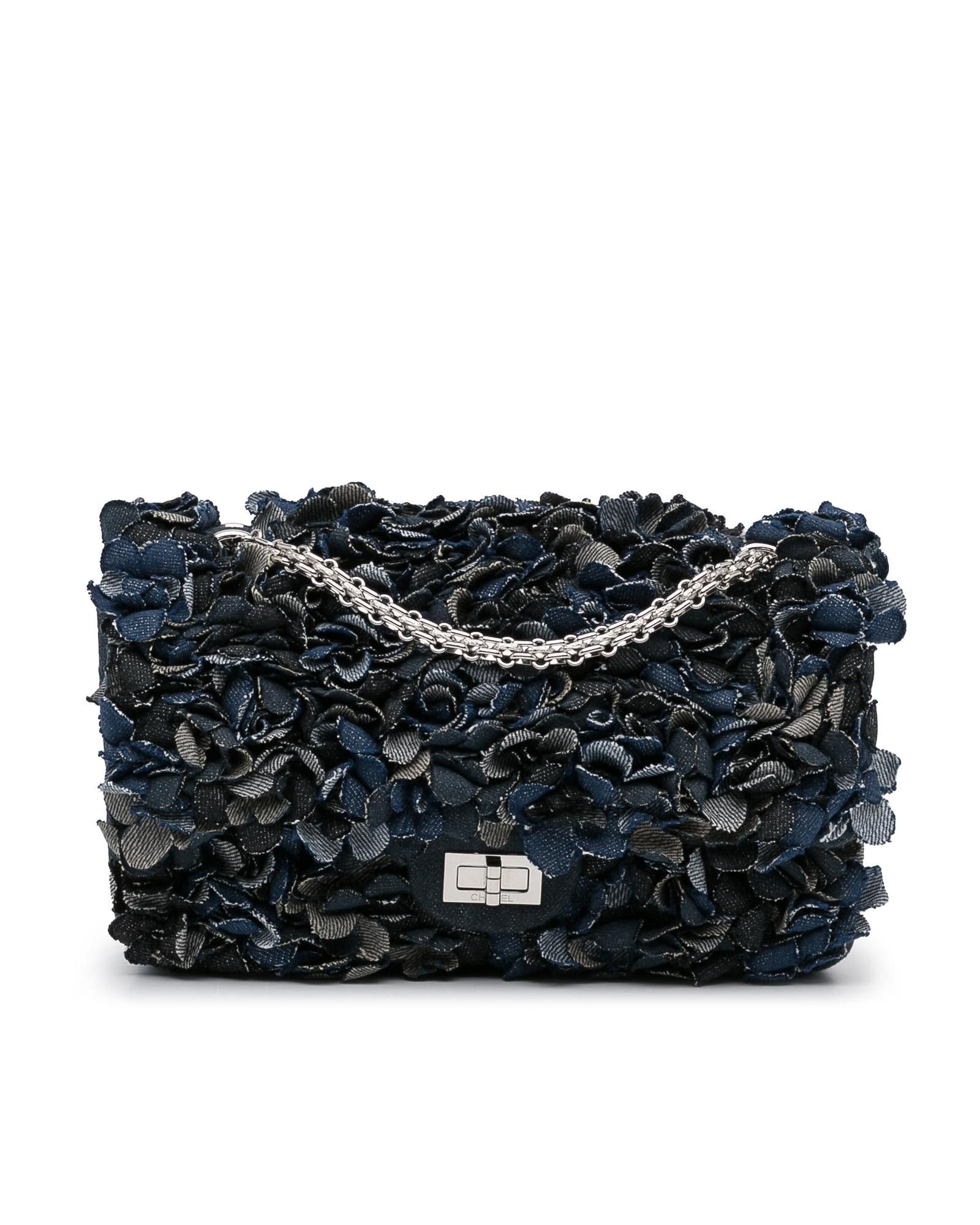 Chanel Reissue Camellia Denim Shoulder Bag | Grailed