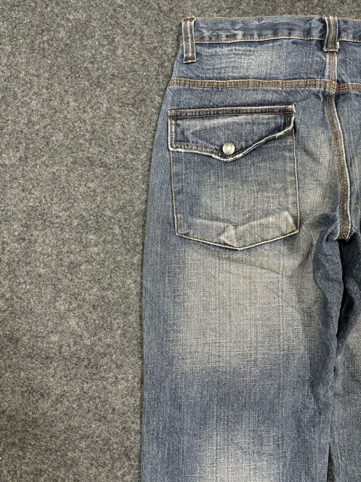 Japanese Brand 💥Sick 90s💥Rare Back Number 7 Pocket Double Knee Denim F932 Size US 30 / EU 46 - 12 Thumbnail