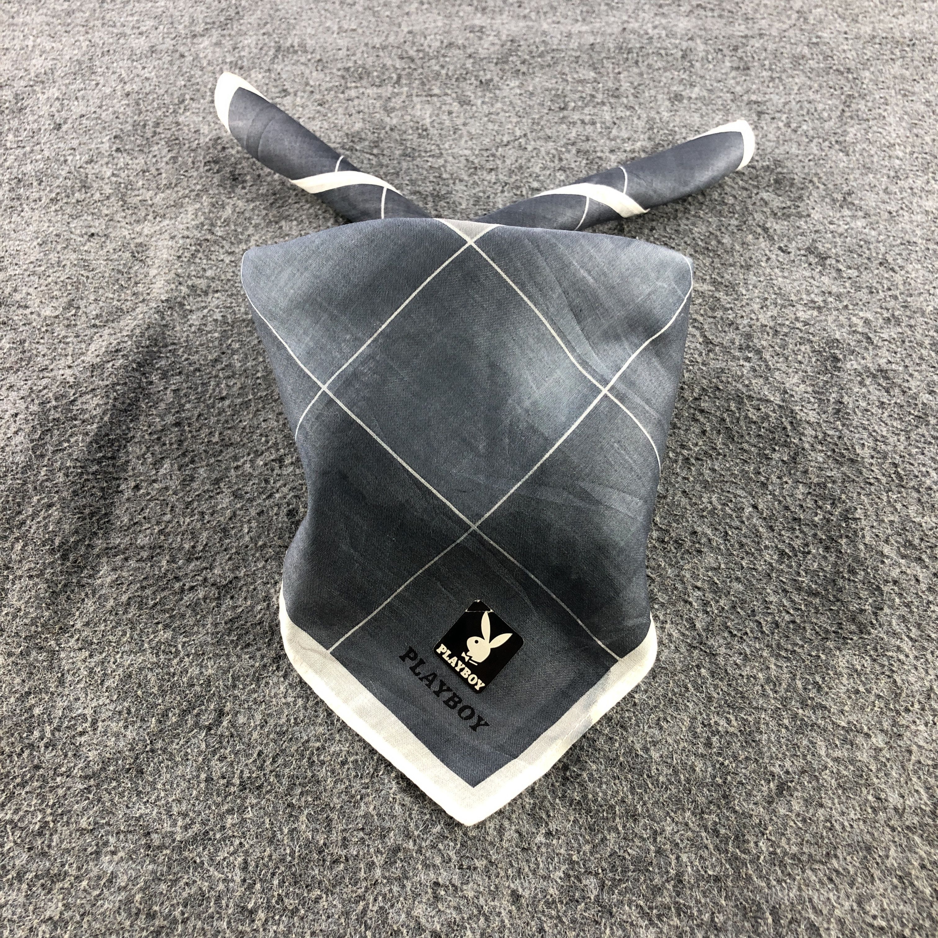 Playboy × Vintage Playboy Rabbit Head Handkerchief Neckerchief Bandana H2480 Size ONE SIZE - 2 Thumbnail