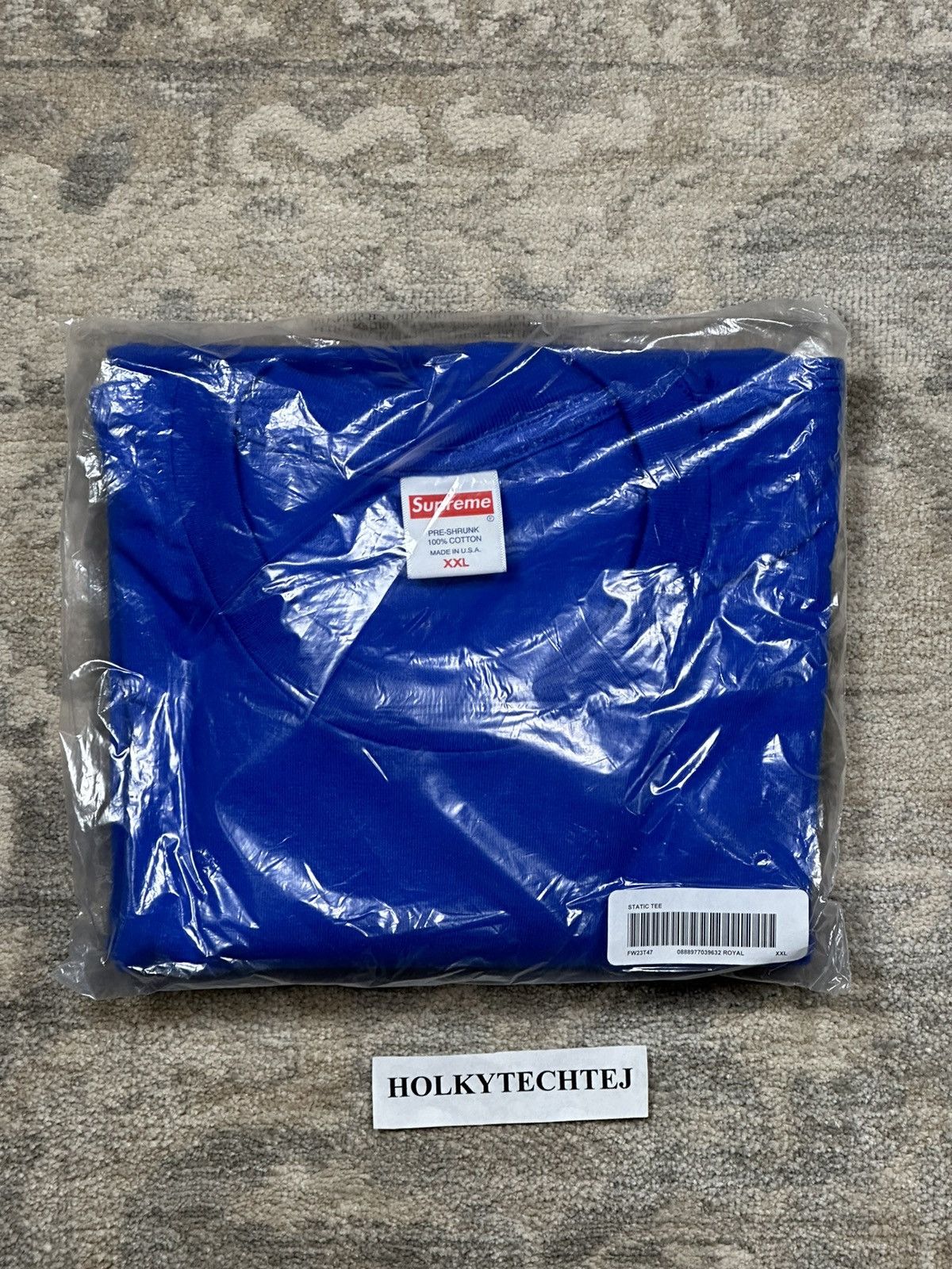 Supreme Supreme Static Tee - Royal - XXL - FW23 Size US XXL / EU 58 / 5 - 3 Thumbnail