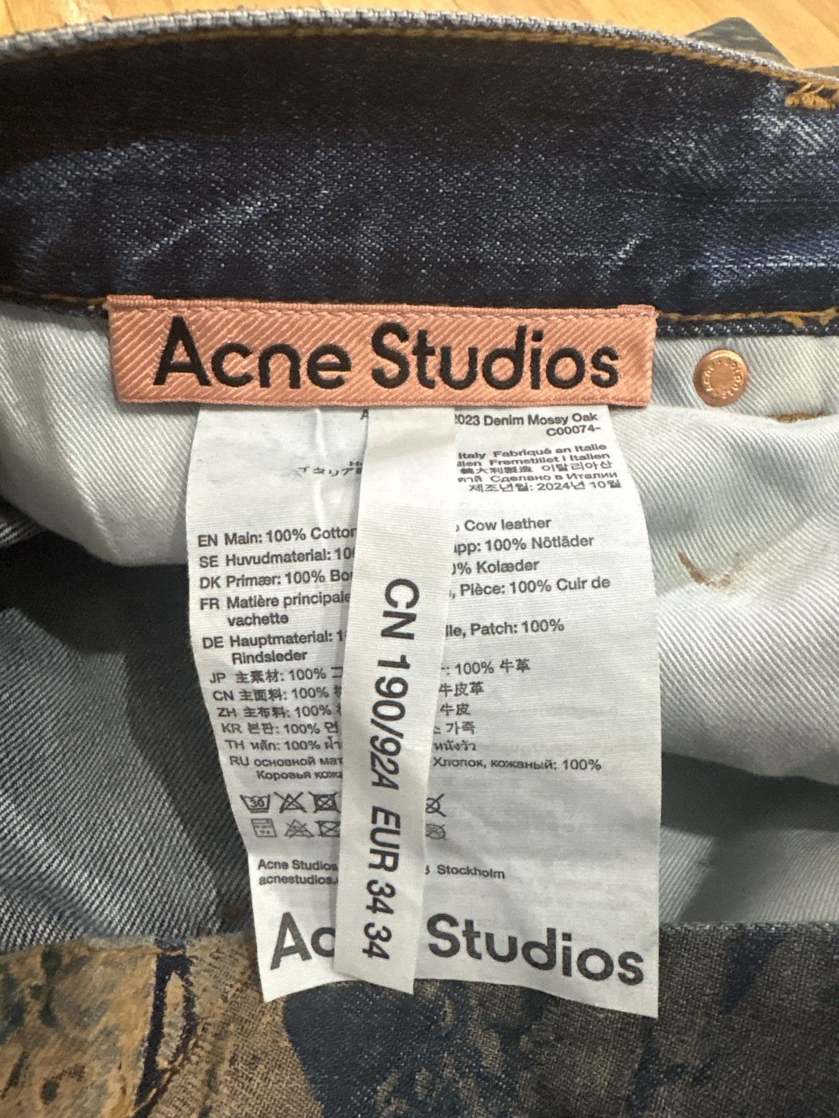 Acne Studios Acne Studios Mossy Oak 2023m Jeans Size US 34 / EU 50 - 5 Thumbnail