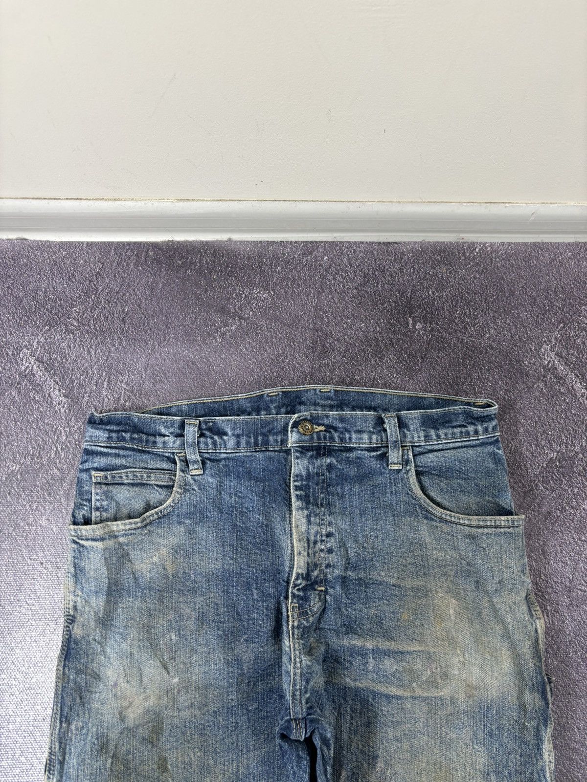 Dickies Vintage Dickies Y2K Distressed Faded Work Denim Baggy Jeans Size US 34 / EU 50 - 13 Thumbnail