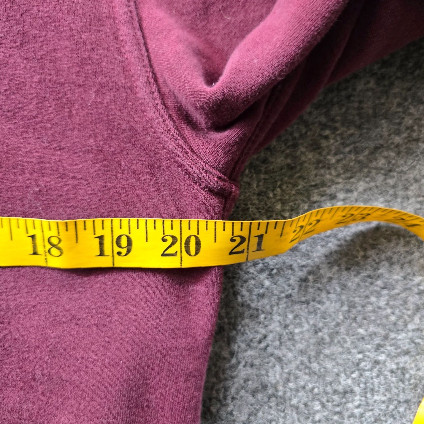 Vintage VINTAGE Kirkland Hoodie Sweatshirt Women Size M Red Burgundy Pullover Hooded Pockets Casual Capsule Size M / US 6-8 / IT 42-44 - 5 Thumbnail