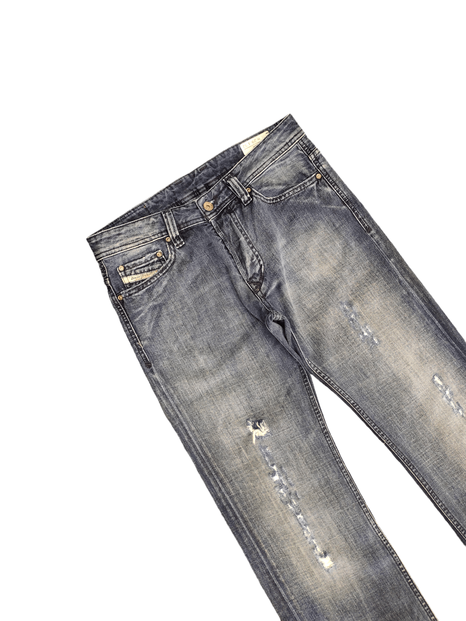 Diesel Vintage Y2k Diesel Viker Distressed Denim Jeans Streetwear Size US 29 - 5 Thumbnail