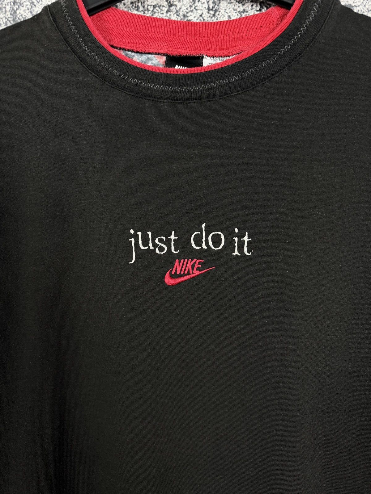 Nike Vintage 90s Nike Just Do It Never Give Up Graphic T-Shirt XL Size US XL / EU 56 / 4 - 7 Thumbnail