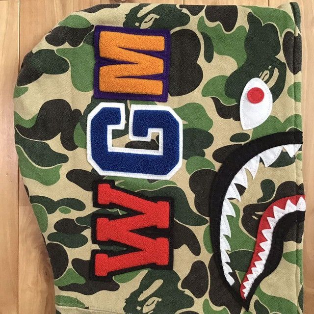 Bape BAPE ABC camo green shark full zip hoodie a bathing ape Size US M / EU 48-50 / 2 - 4 Thumbnail