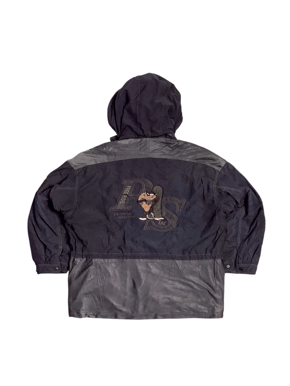 Japanese Brand × Vintage × Warner Bros 1997 Piasports Big Embroidery Logo On The Back Parka Size US XL / EU 56 / 4 - 1 Thumbnail