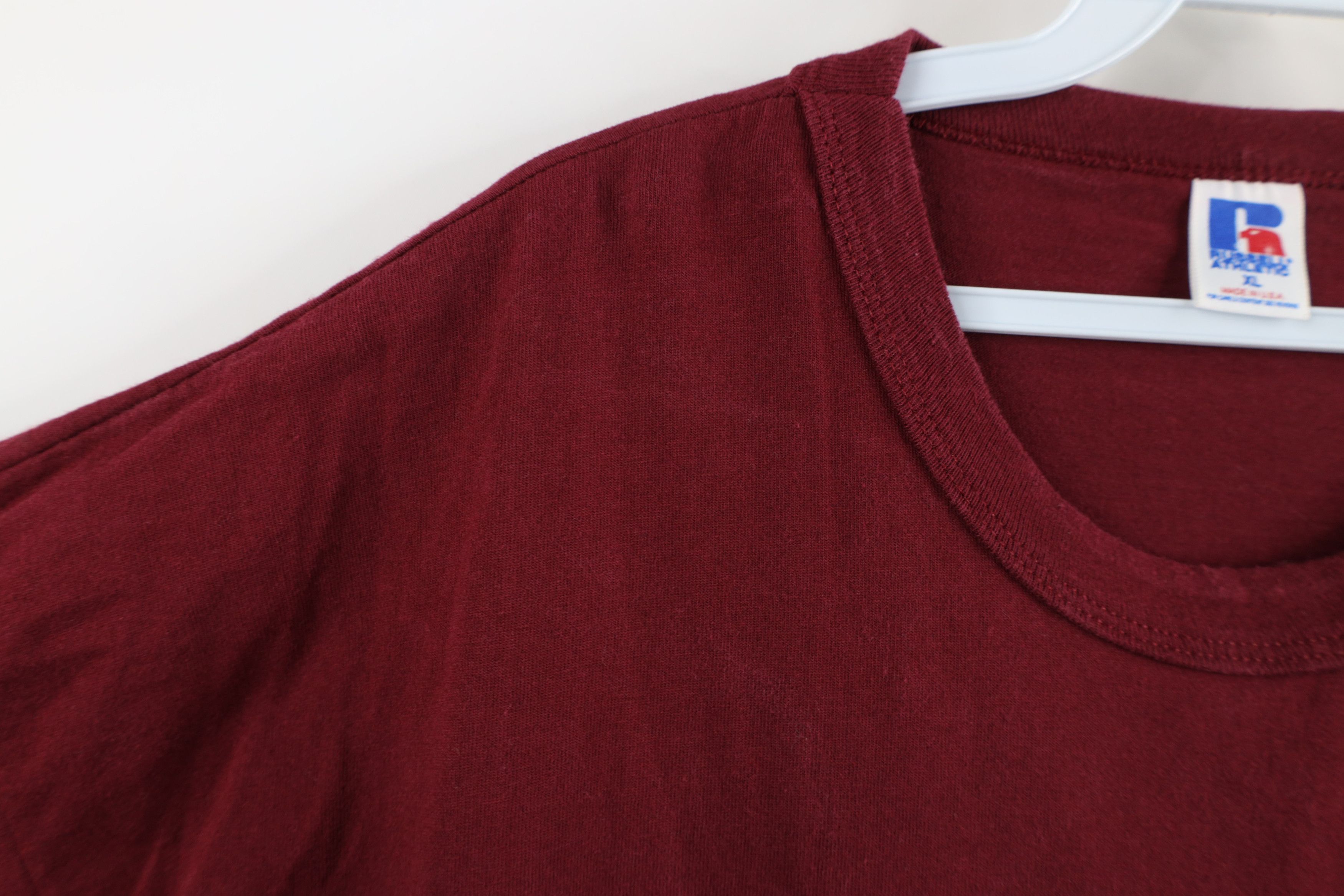 Russell Athletic × Vintage Vintage 90s Russell Athletic Short Sleeve T-Shirt Cotton USA Size US XL / EU 56 / 4 - 4 Thumbnail